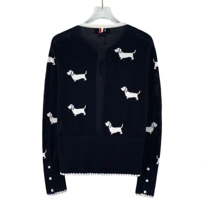 Thom Browne Thom Browne Dog Intarsia Cotton Sweater Size US XXS / EU 40 - 2 Thumbnail