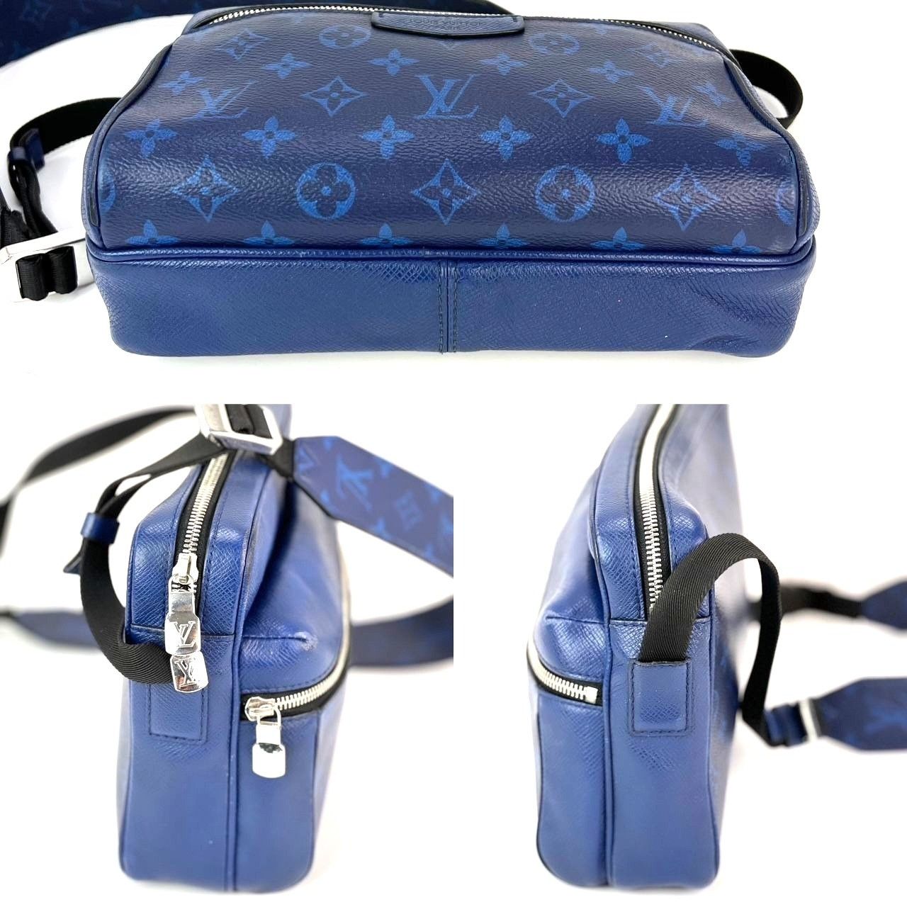 Louis Vuitton LOUIS VUITTON Taigarama Outdoor Blue Messenger Bag Size ONE SIZE - 3 Thumbnail