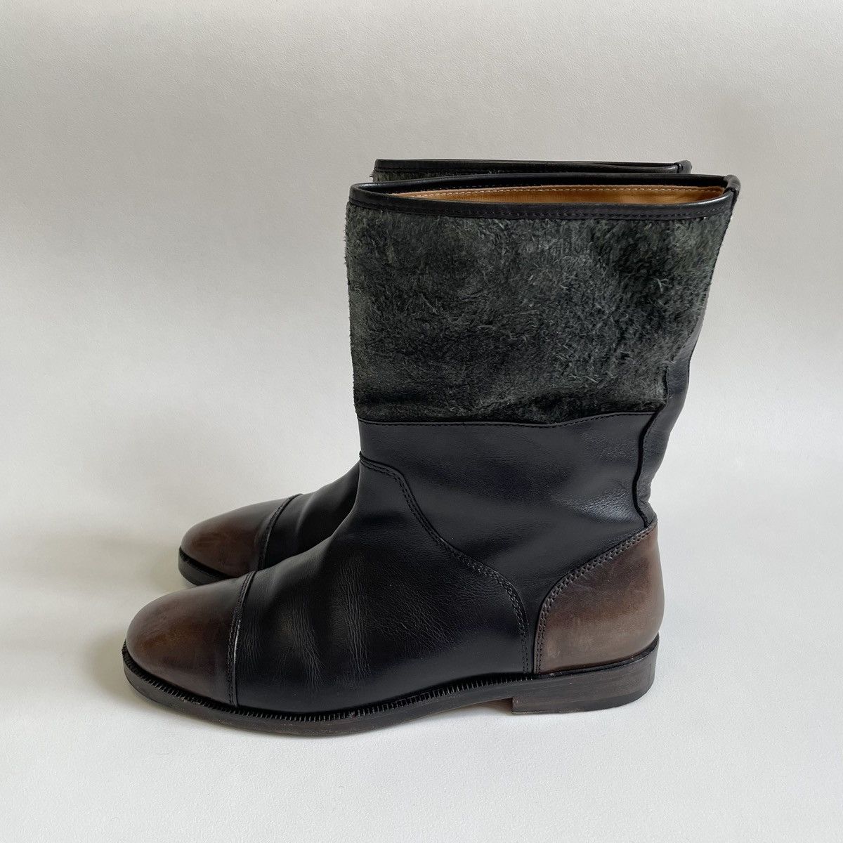 Maison Margiela Burnished Leather ‘Engineer Boots’ Size US 8 / EU 41 - 5 Thumbnail