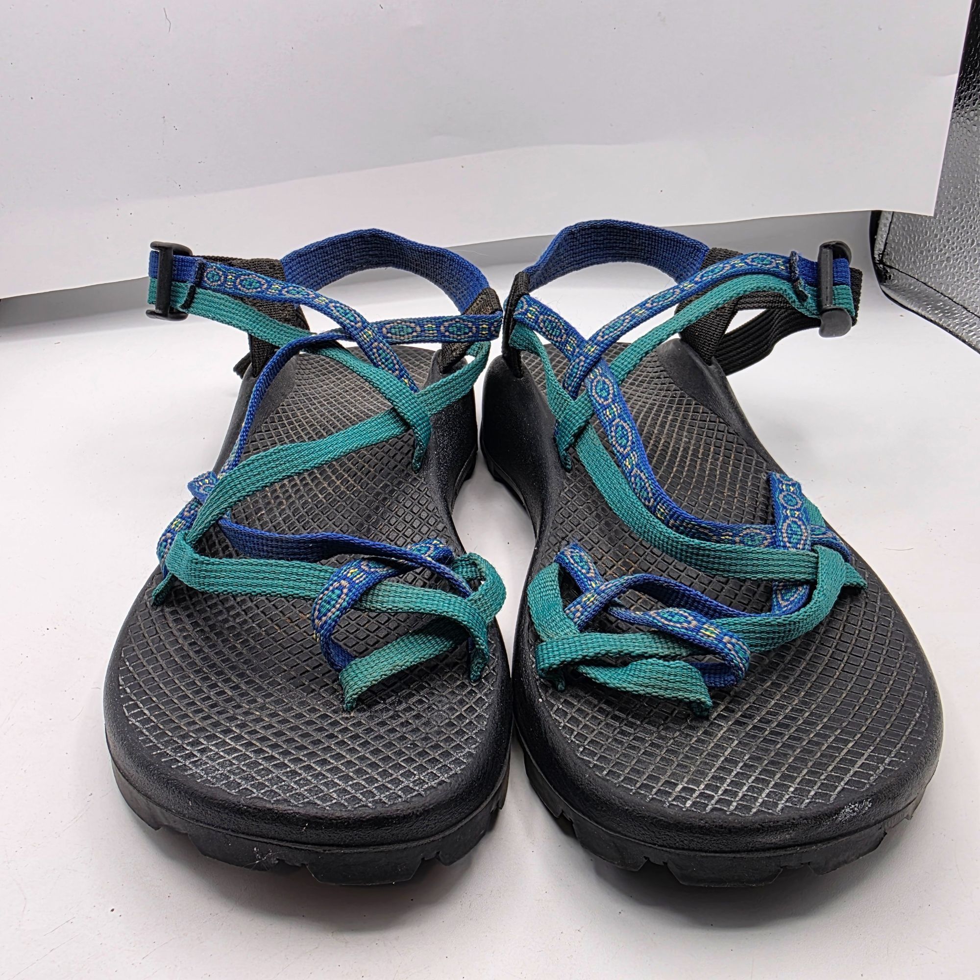 Chaco Chaco ZX2 Vibram Yampa Unaweep Womens Size 9 Black Blue Gree Size US 9 / IT 39 - 2 Thumbnail