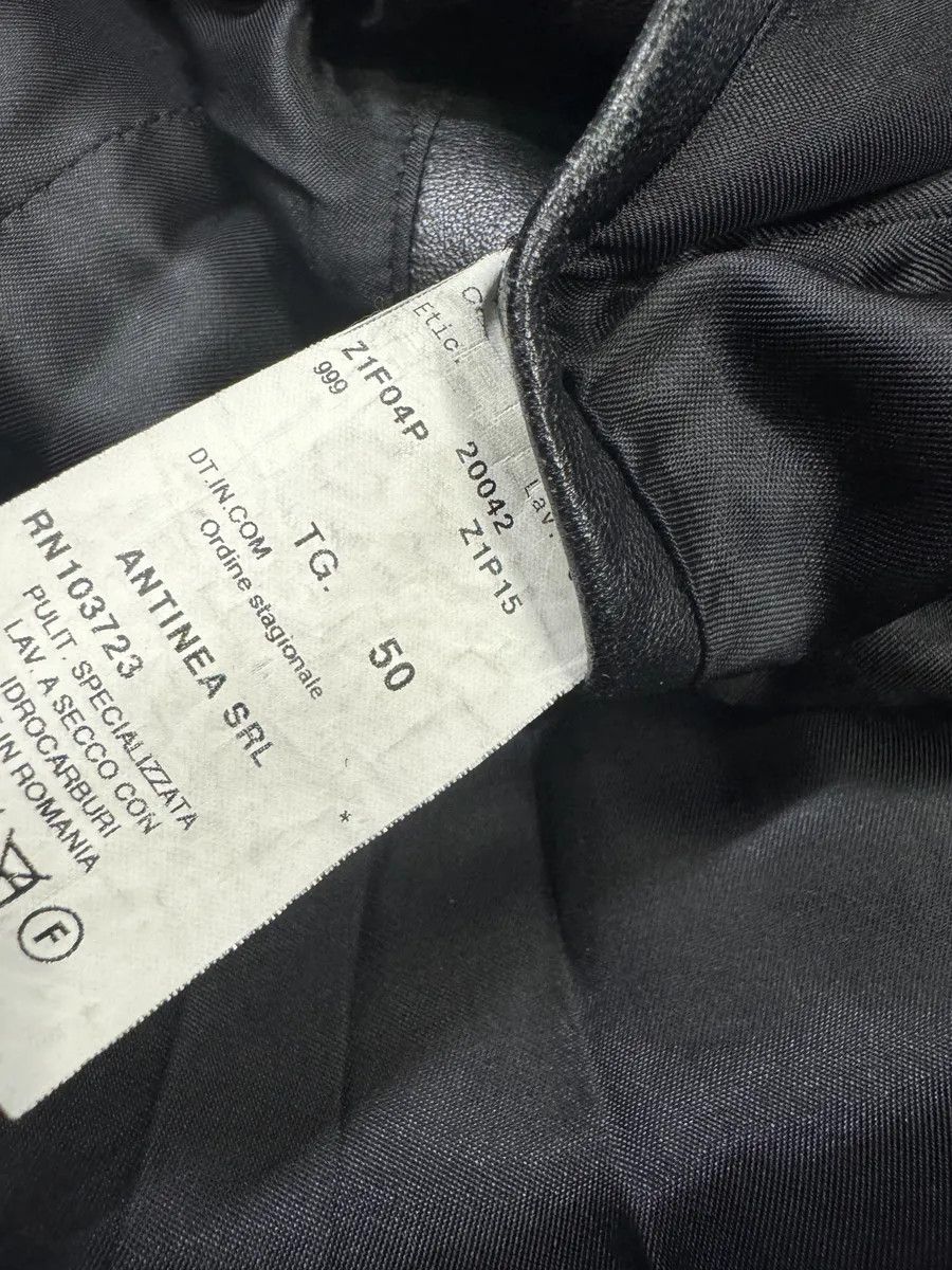 Emporio Armani AW2004 Emporio Armani Black Long Minimalist Leather Jacket Size US M / EU 48-50 / 2 - 8 Thumbnail