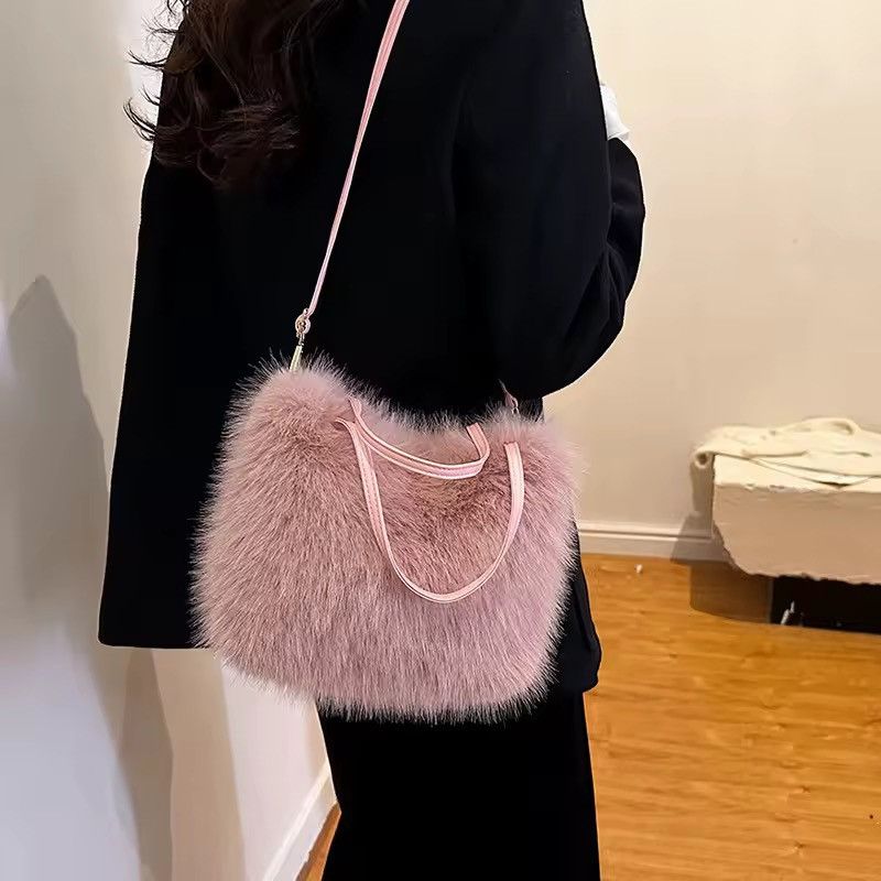 Other Streetwear Designer Faux Fur Fluffy Cartoon Crossbody Bag Size ONE SIZE - 1 Thumbnail