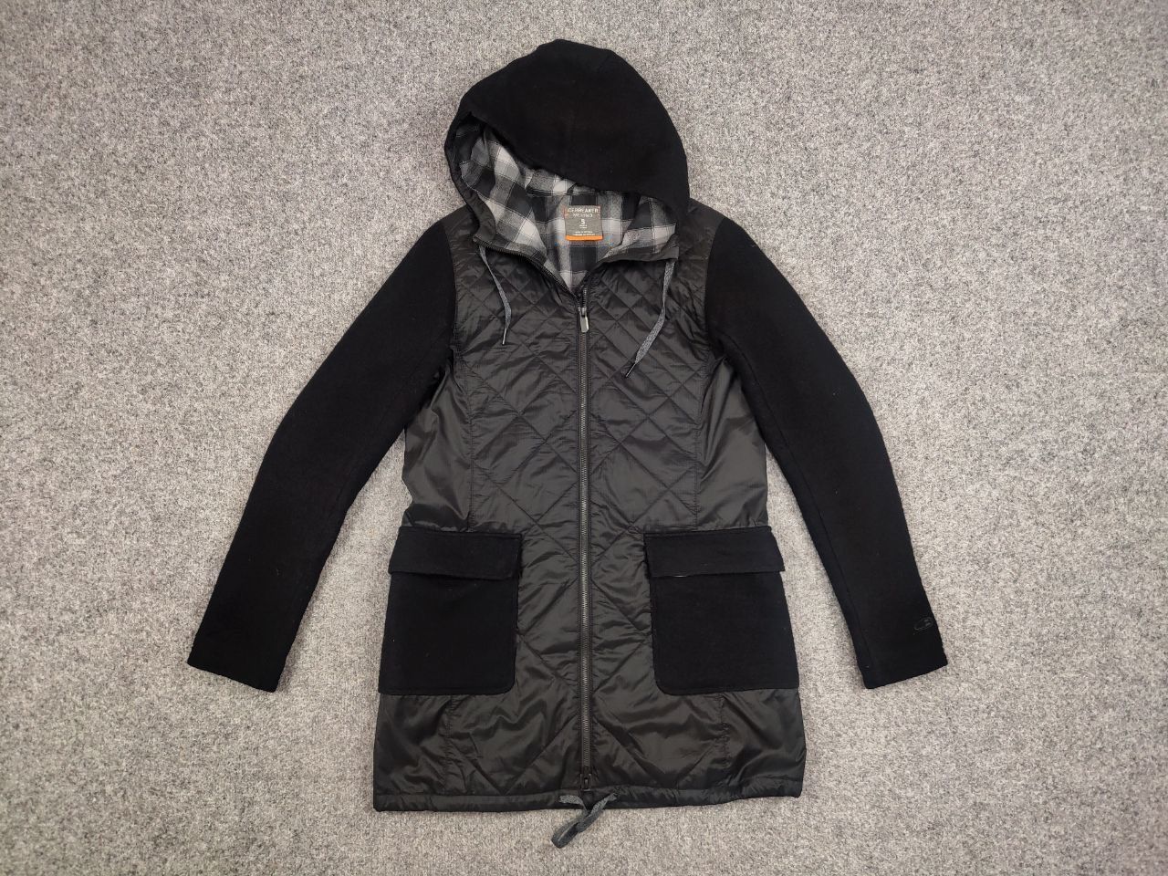 Iceberg Icebreaker Merino Loft Insulated Hooded Black Coat Jacket Size S / US 4 / IT 40 - 12 Thumbnail
