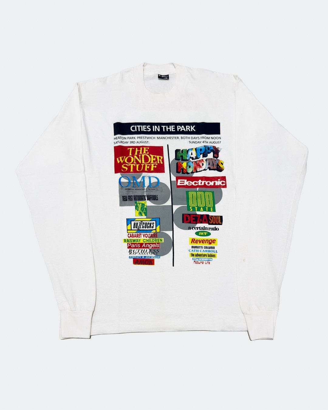 Band Tees 1991 Cities in the Park Event Long Sleeves Size US XL / EU 56 / 4 - 1 Thumbnail
