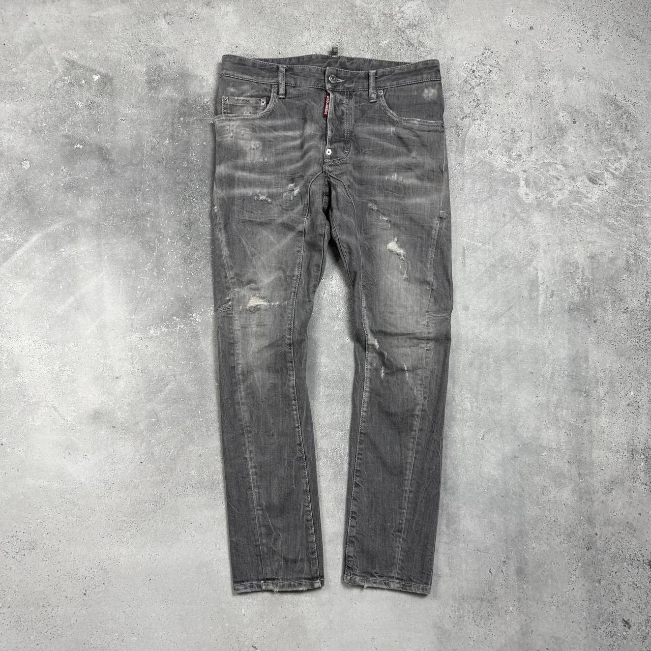 Dsquared2 Dsquared2 Tidy Biker Jeans Made In Italy Gray Size 46 Size US 30 / EU 46 - 1 Thumbnail