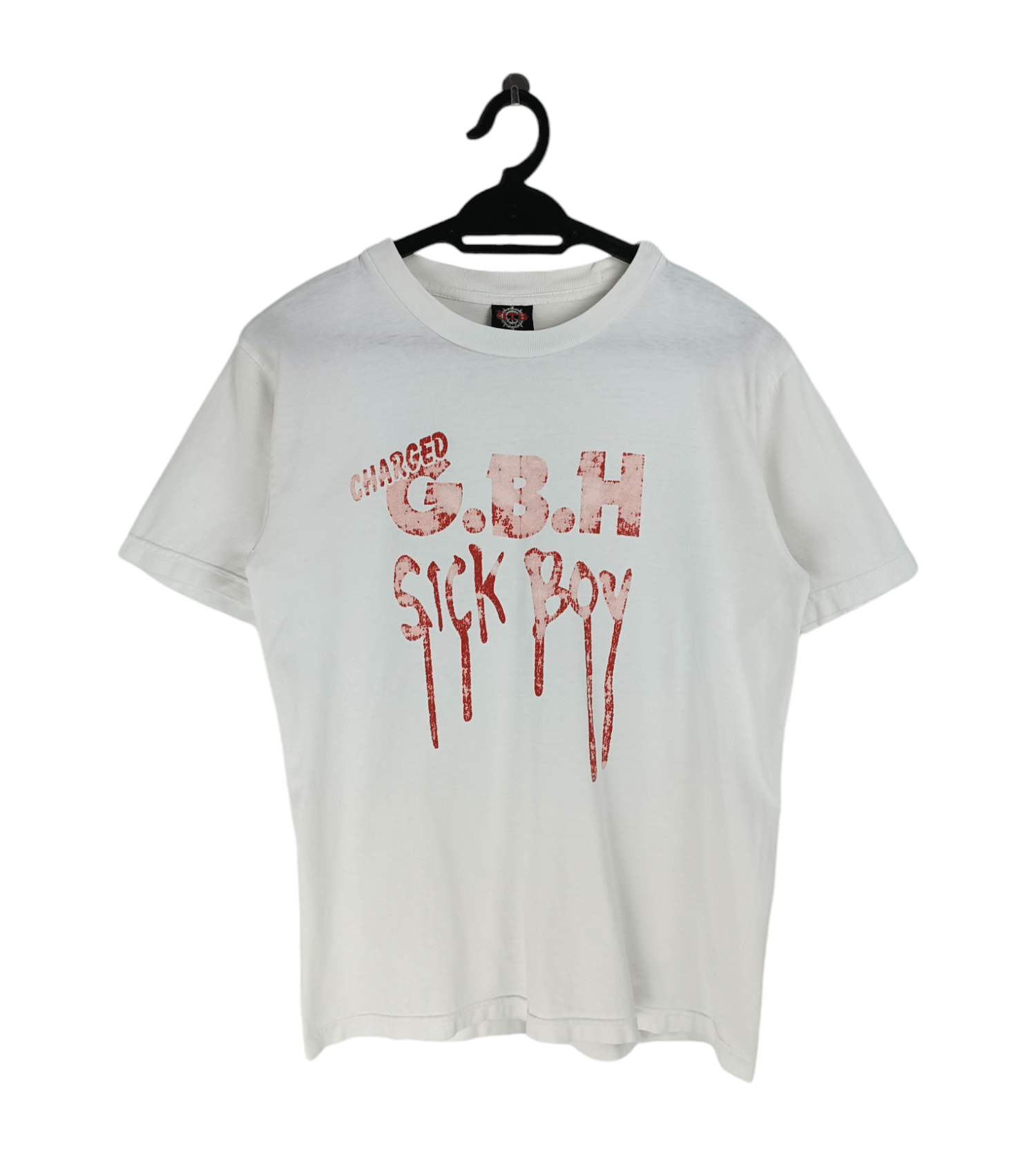 Band Tees THRASHED FADED VINTAGE 2000s CHARGED GBH SICK BOY PUNK crass Size US S / EU 44-46 / 1 - 1 Thumbnail