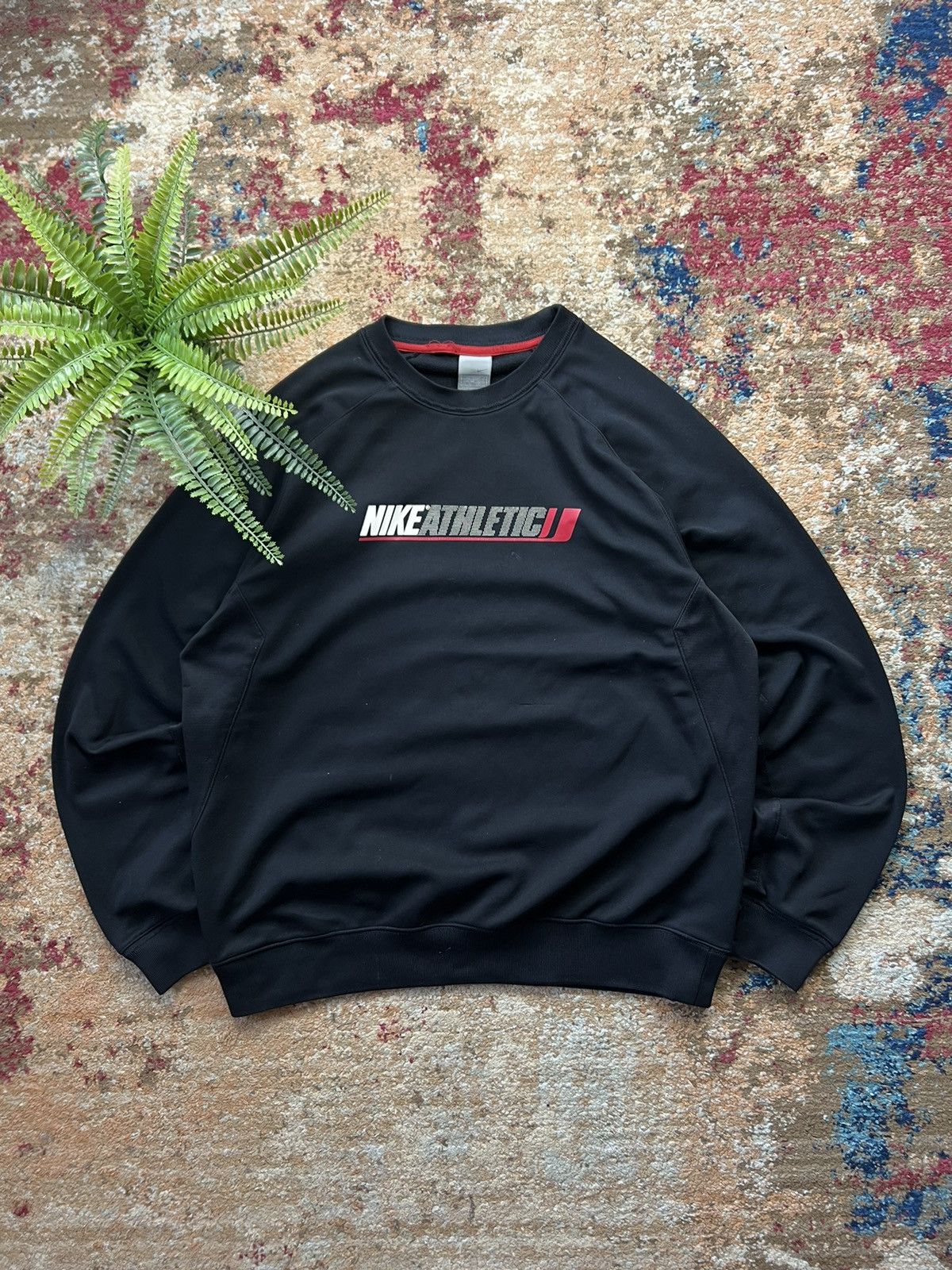 90’s NIKE ATHLETIC RETRO CREWNECK BIG CENTR LOGO Y2K