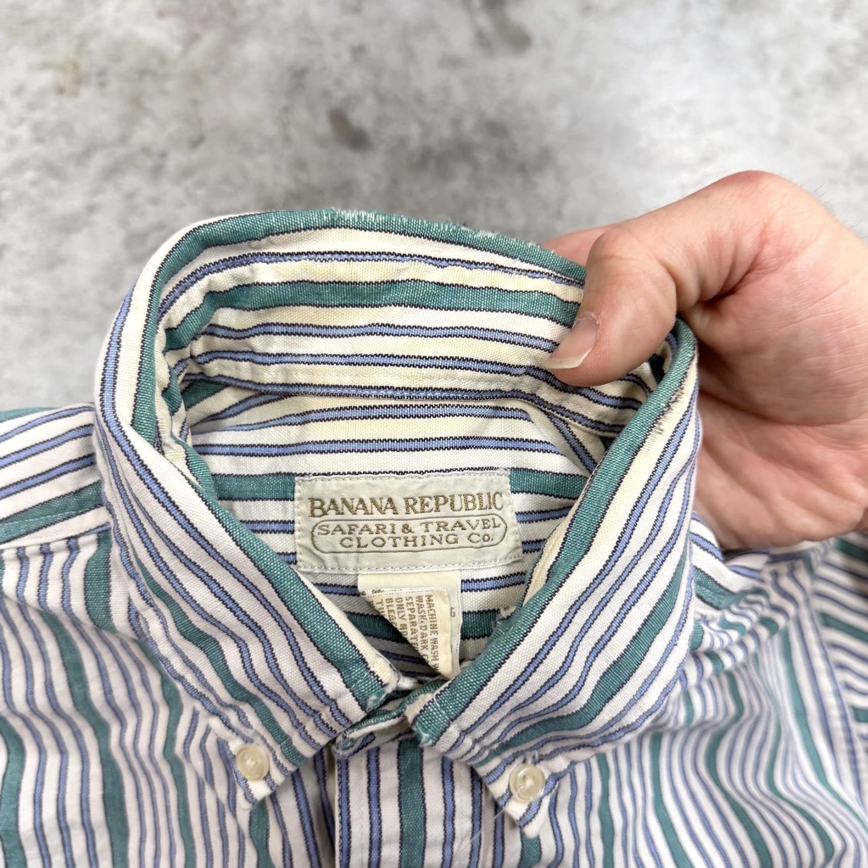 Banana Republic VINTAGE Banana Republic Shirt Mens Small Cotton Stripe Long Sleeve Button Down Size US S / EU 44-46 / 1 - 3 Thumbnail