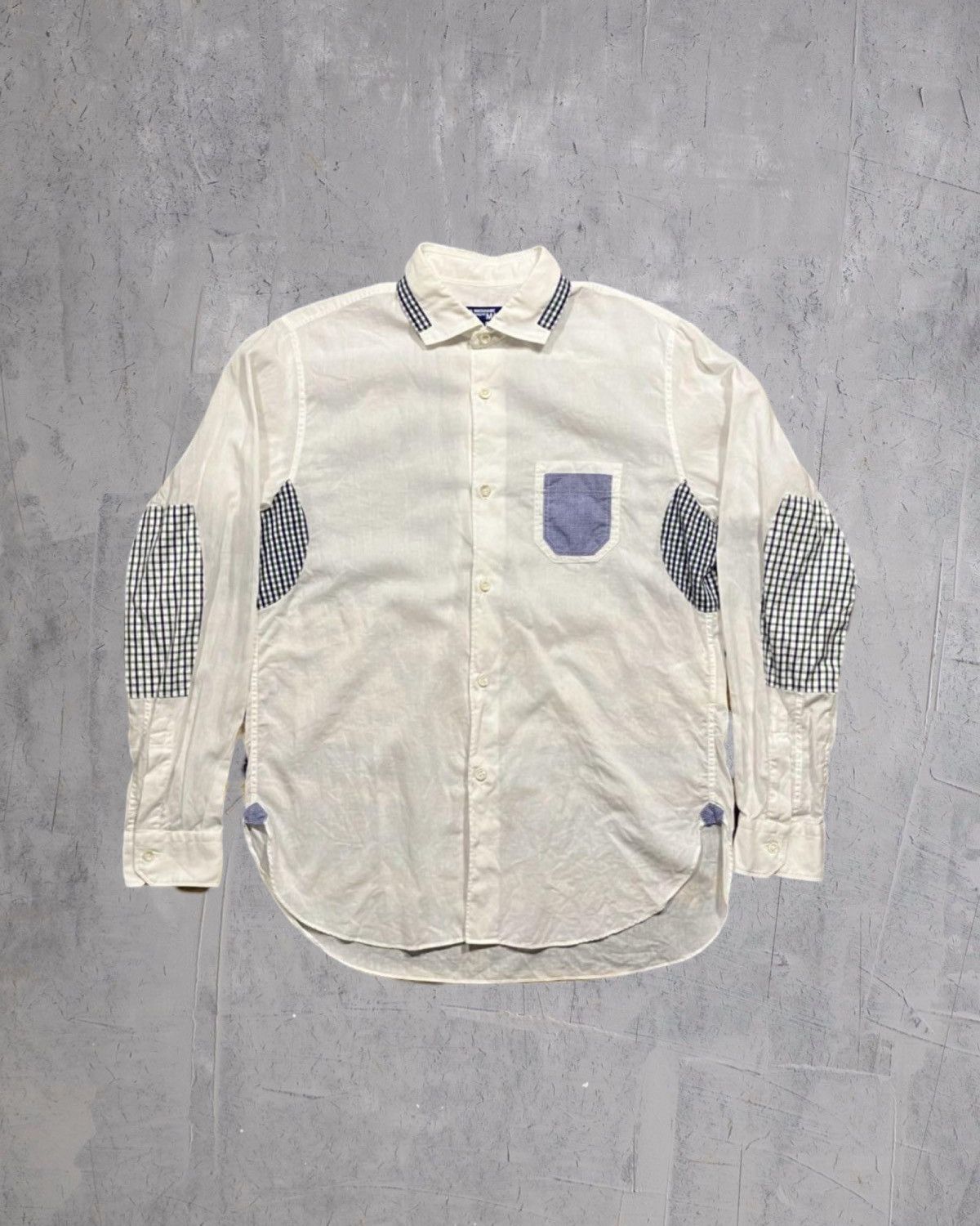 Junya Watanabe AD2009 Junya Watanabe Man elbow patch shirt Size US S / EU 44-46 / 1 - 1 Thumbnail