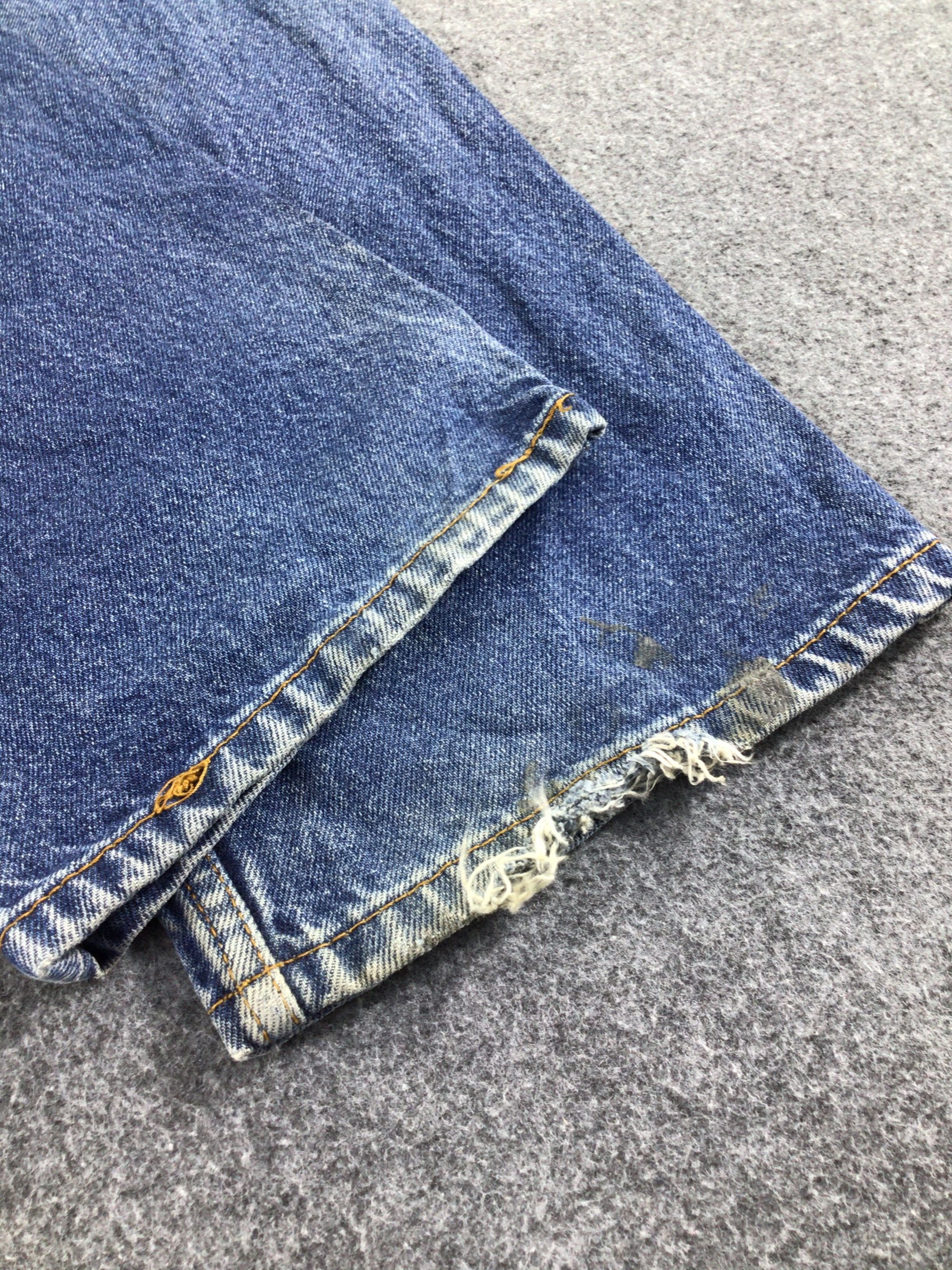 Levi's Faded Blue Vintage Levis 505 Jeans Stone Wash Denim -J329 Size US 38 / EU 54 - 5 Thumbnail