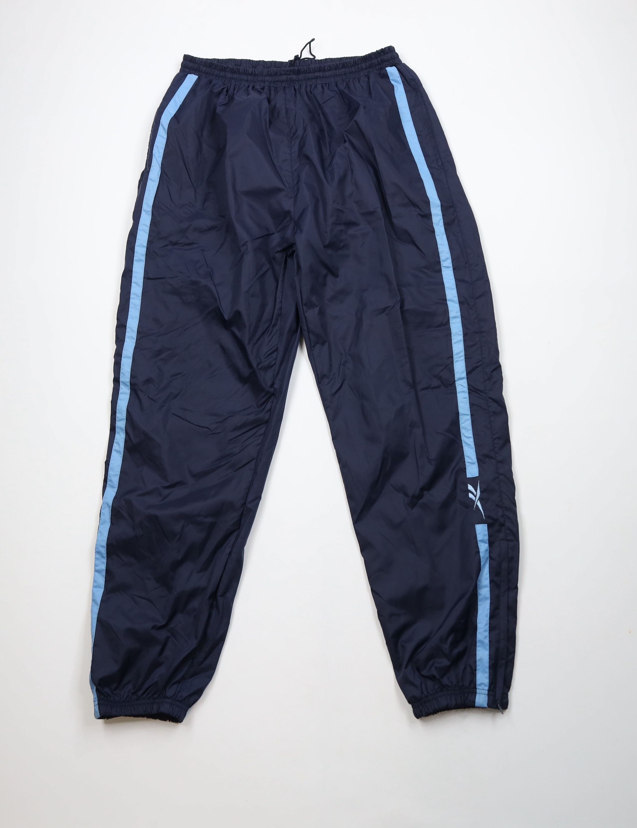 Reebok × Vintage Vintage 90s Reebok Logo Lined Windbreaker Joggers Pants Blue Size US 38 / EU 54 - 1 Thumbnail