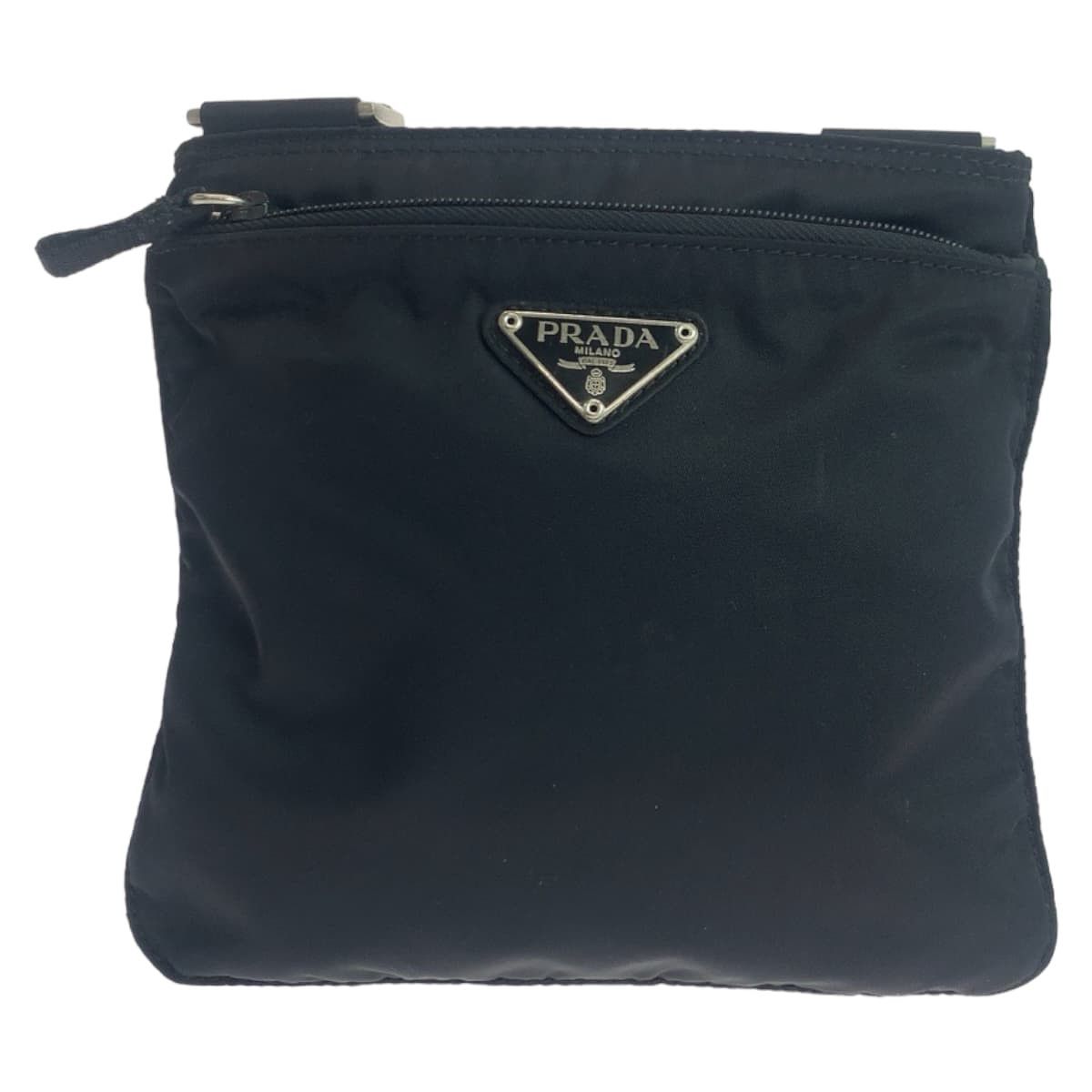 Prada Prada Prada Nylon Tessuto Triangle Logo Plate Crossbody Bag Canvas Crossbody Bag in Great Condition Size ONE SIZE - 1 Thumbnail