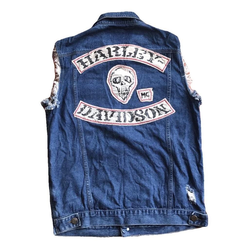 Vintage Harley Davidson vest jeans