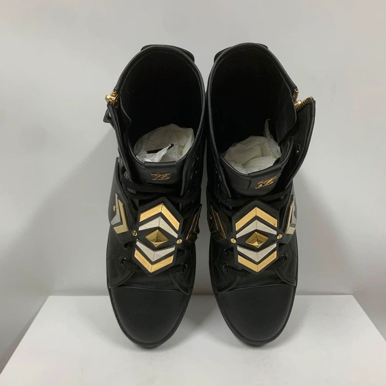 Louis Vuitton Louis Vuitton Black high-top board shoes Size US 8 / EU 41 - 4 Thumbnail