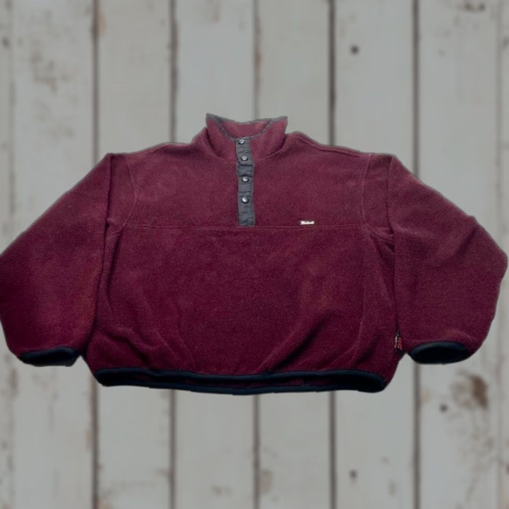 Vintage VINTAGE Woolrich Sweater T Snap Fleece Pullover Mens Large Maroon 8003 Size US L / EU 52-54 / 3 - 1 Thumbnail