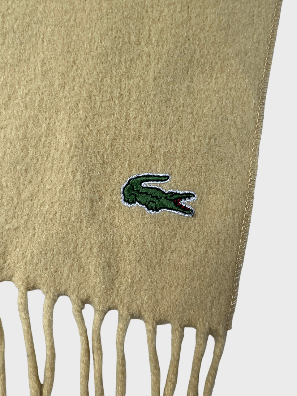 Lacoste Vintage Lacoste Wool Scarf Size ONE SIZE - 4 Thumbnail