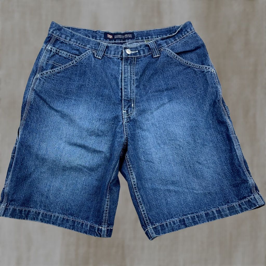 Faded Glory Vintage Faded Glory Shorts Men 36 Denim Bermuda 5-Pocket Relaxed Baggy 90s Hip Hop Grunge Rockabilly Blue Cotton Shirt Shoes Not Included Size US 36 / EU 52 - 1 Thumbnail