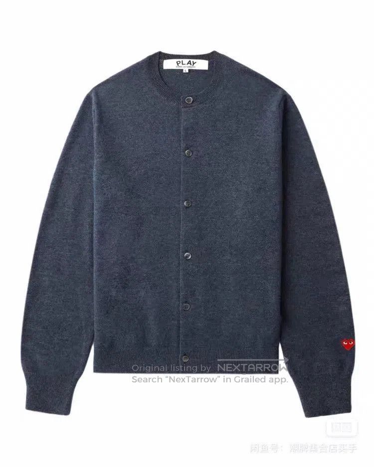 Comme des Garcons Comme Des Garcons Cuff mini red heart pure wool cardigan s Size M / US 6-8 / IT 42-44 - 2 Thumbnail