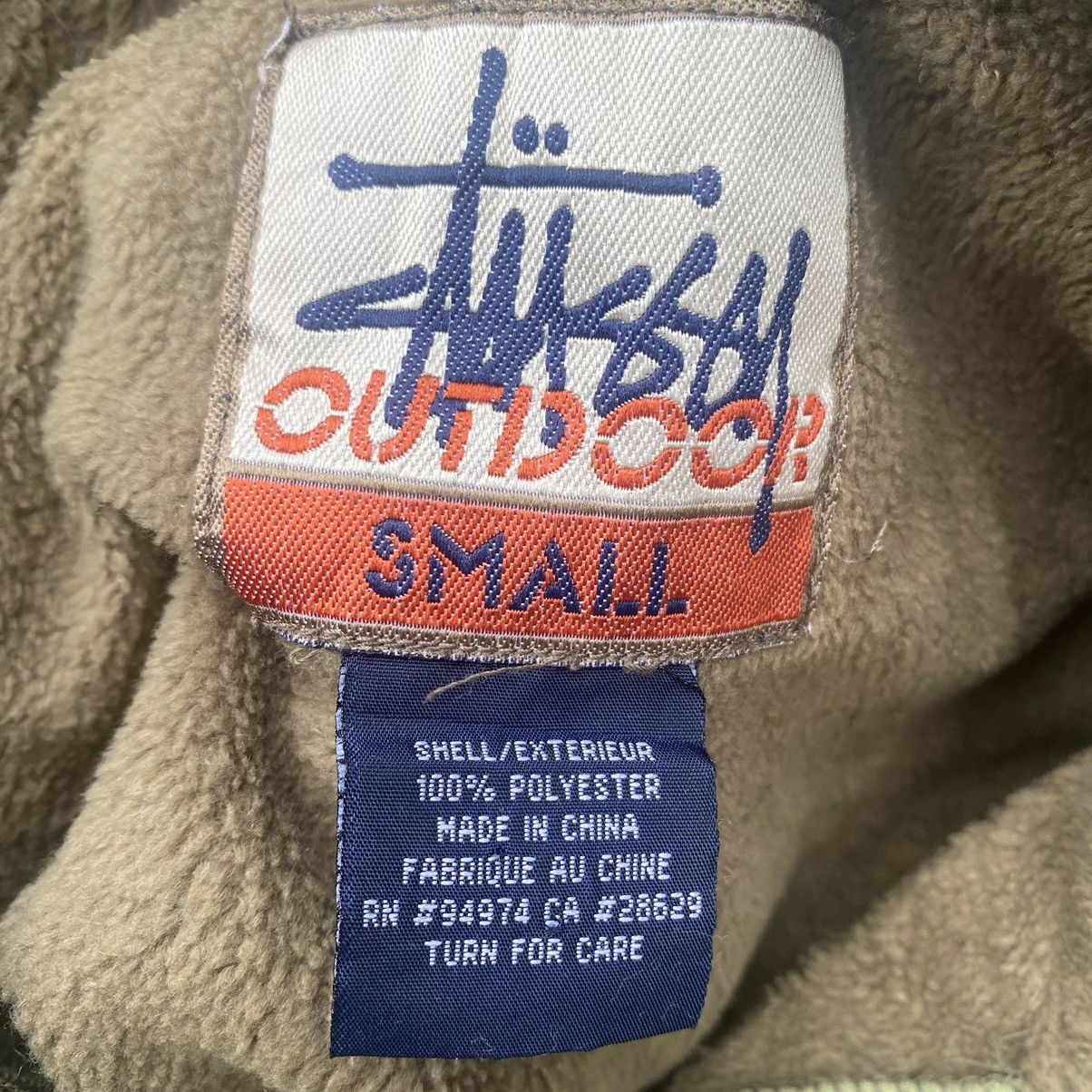Stussy Vintage STUSSY OUTDOOR Sun Faded Fleece jacket Size US S / EU 44-46 / 1 - 9 Thumbnail