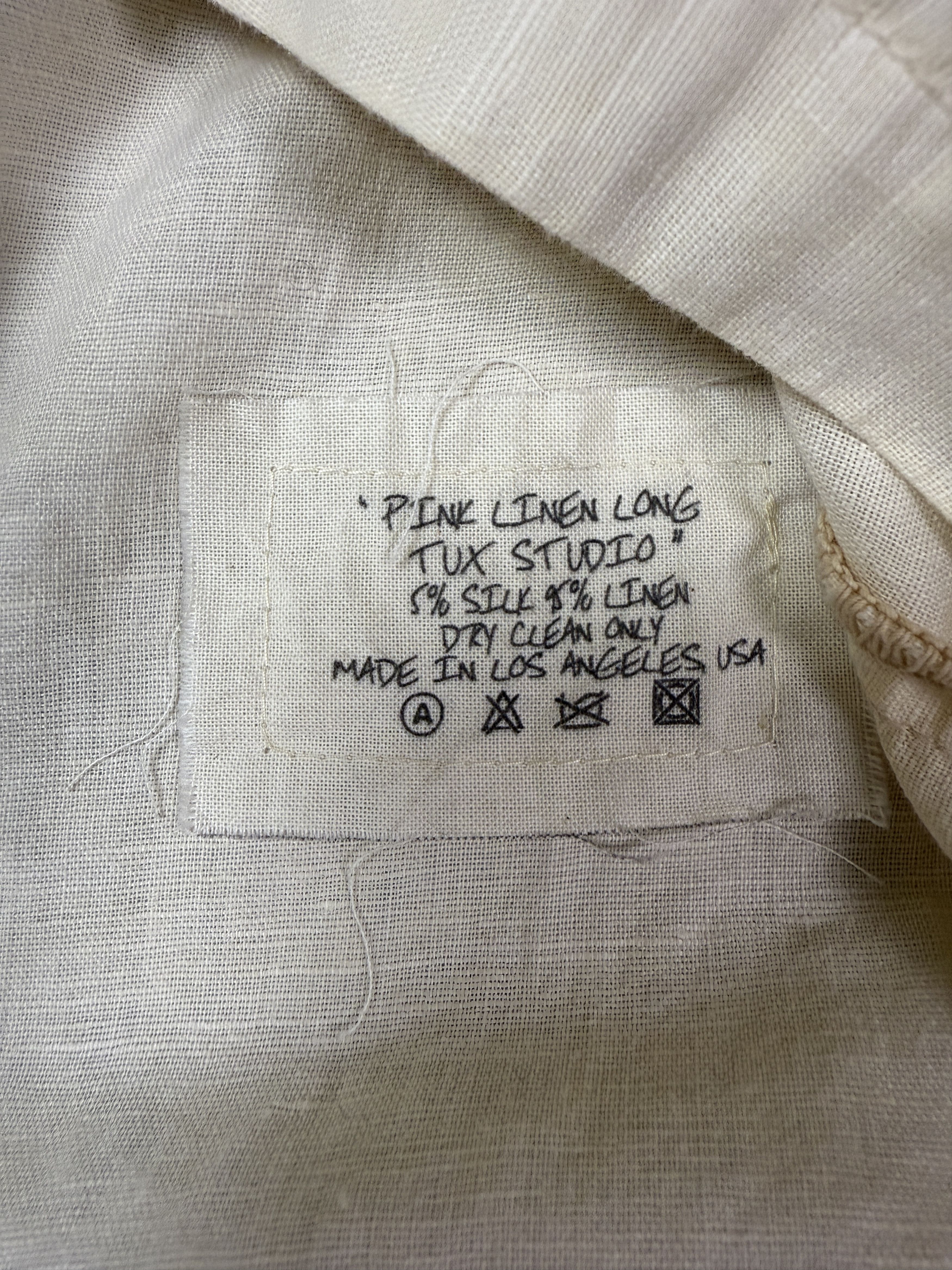 Greg Lauren Greg Lauren Linen Long Tux Studio Shirt Size US L / EU 52-54 / 3 - 4 Thumbnail