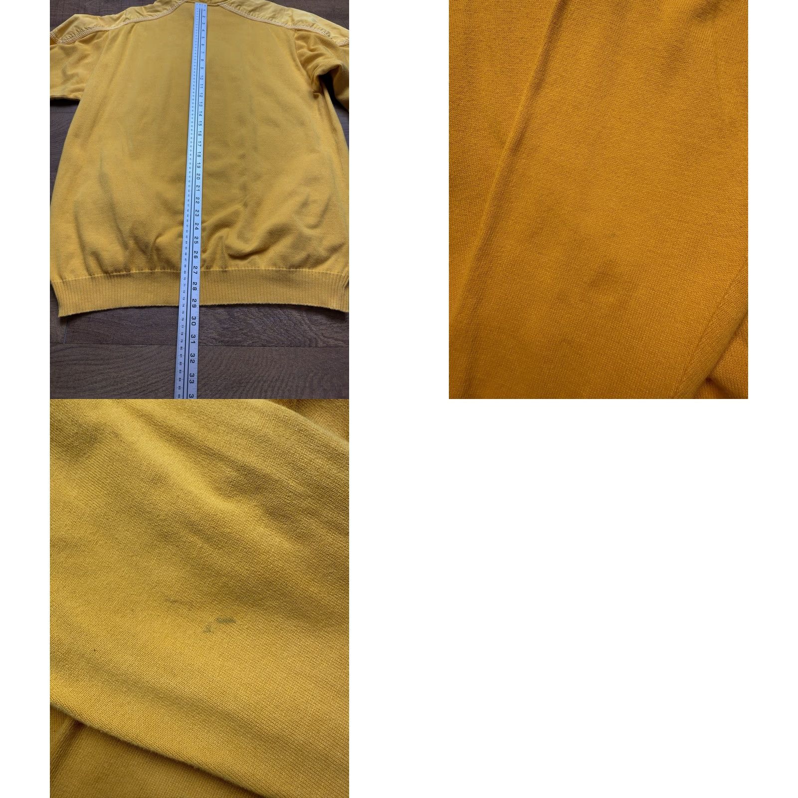 Paul & Shark Paul & Shark Yachting Sweater 1/4 Quarter Zip Yellow 100% Cotton Mens LT LT - READ Size US L / EU 52-54 / 3 - 8 Thumbnail