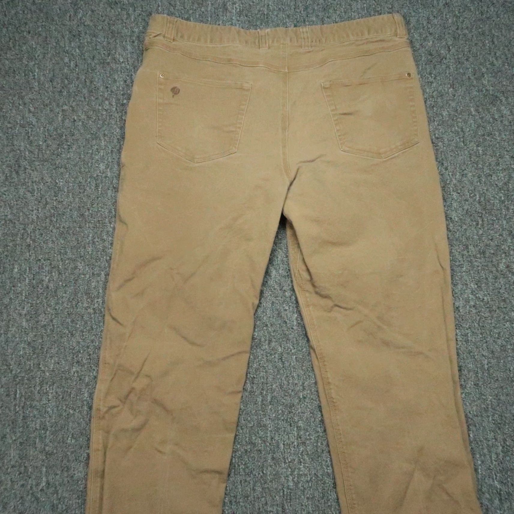Vintage Duck Camp Pants Mens 38x32 Brown Canvas Hiking Outdoor Workwear Regular Straight Front Pocket Trousers 38 Inseam Brown Mens Size US 38 / EU 54 - 4 Thumbnail