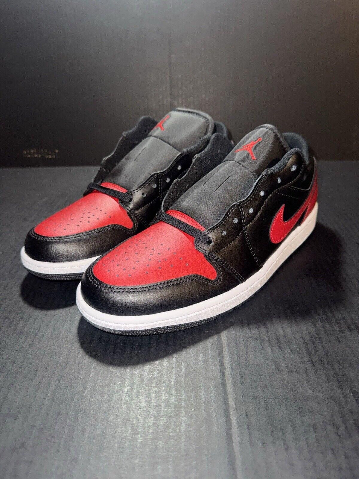 Jordan Brand Nike Air Jordan 1 Low BRED 553558-067 - Sz 10 - NEW w OG Box Size US 10 / EU 43 - 4 Thumbnail