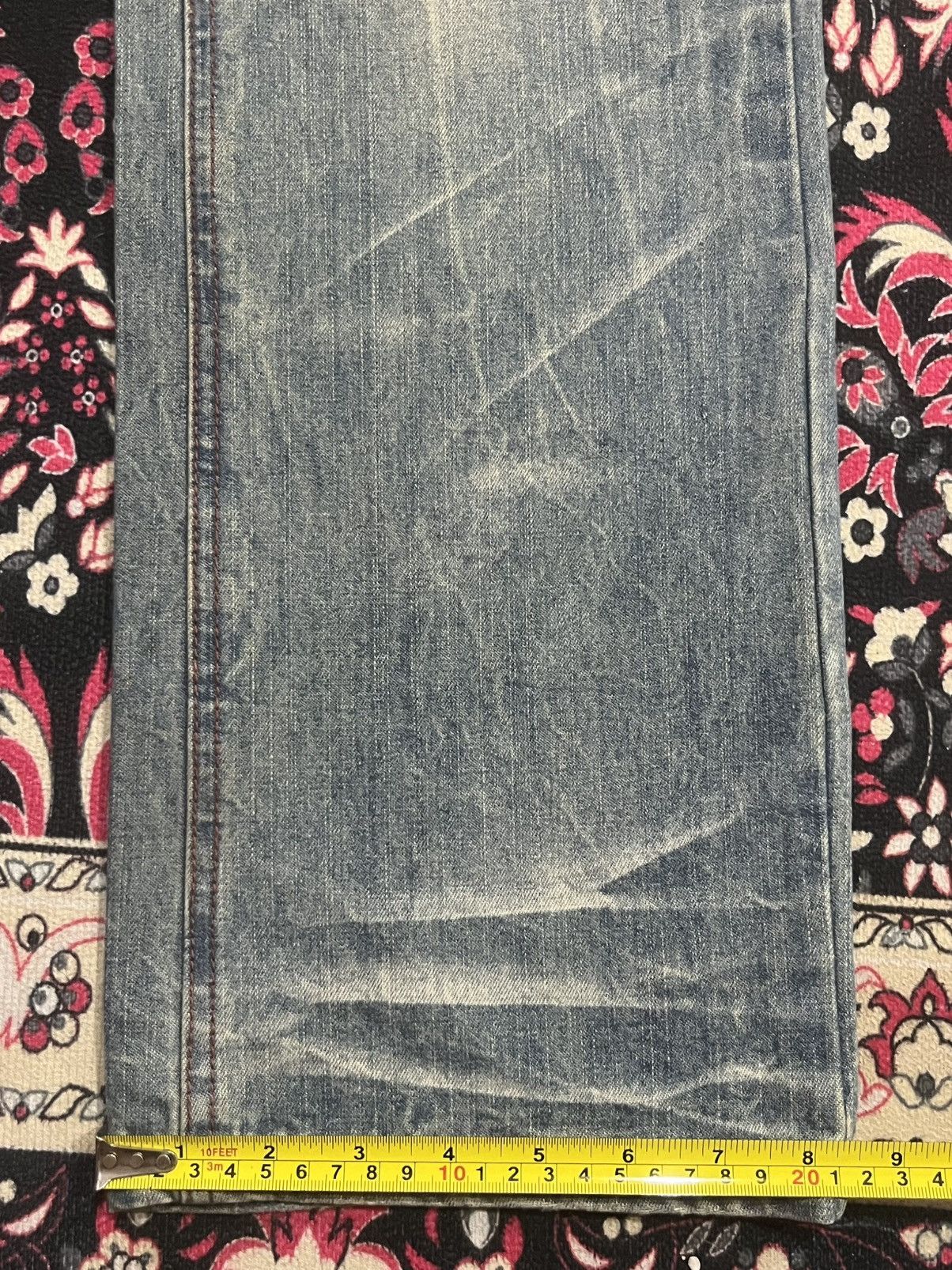 CIVARIZE × If Six Was Nine × Japanese Brand ⚡️Distressed⚡️Vintage Japanese Brand Blue Faded Slash Rip Jean Size US 33 - 13 Thumbnail