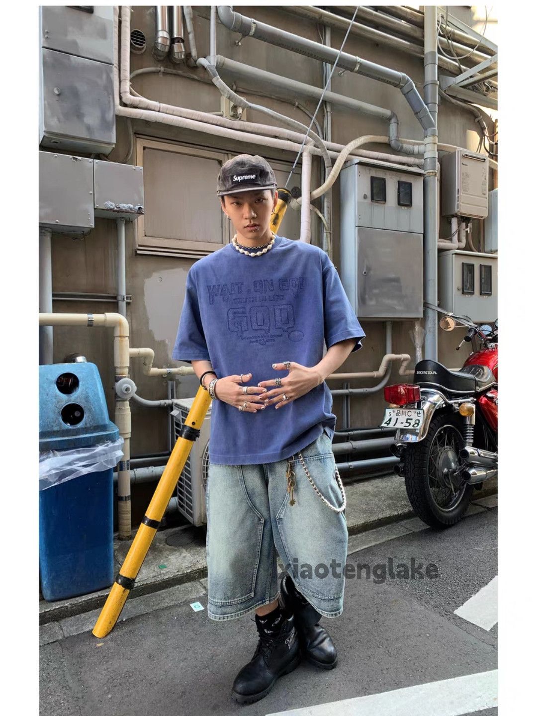 Vintage Unisex outdoor utility loose baggy hiphop cargo shorts Size US 34 / EU 50 - 4 Thumbnail