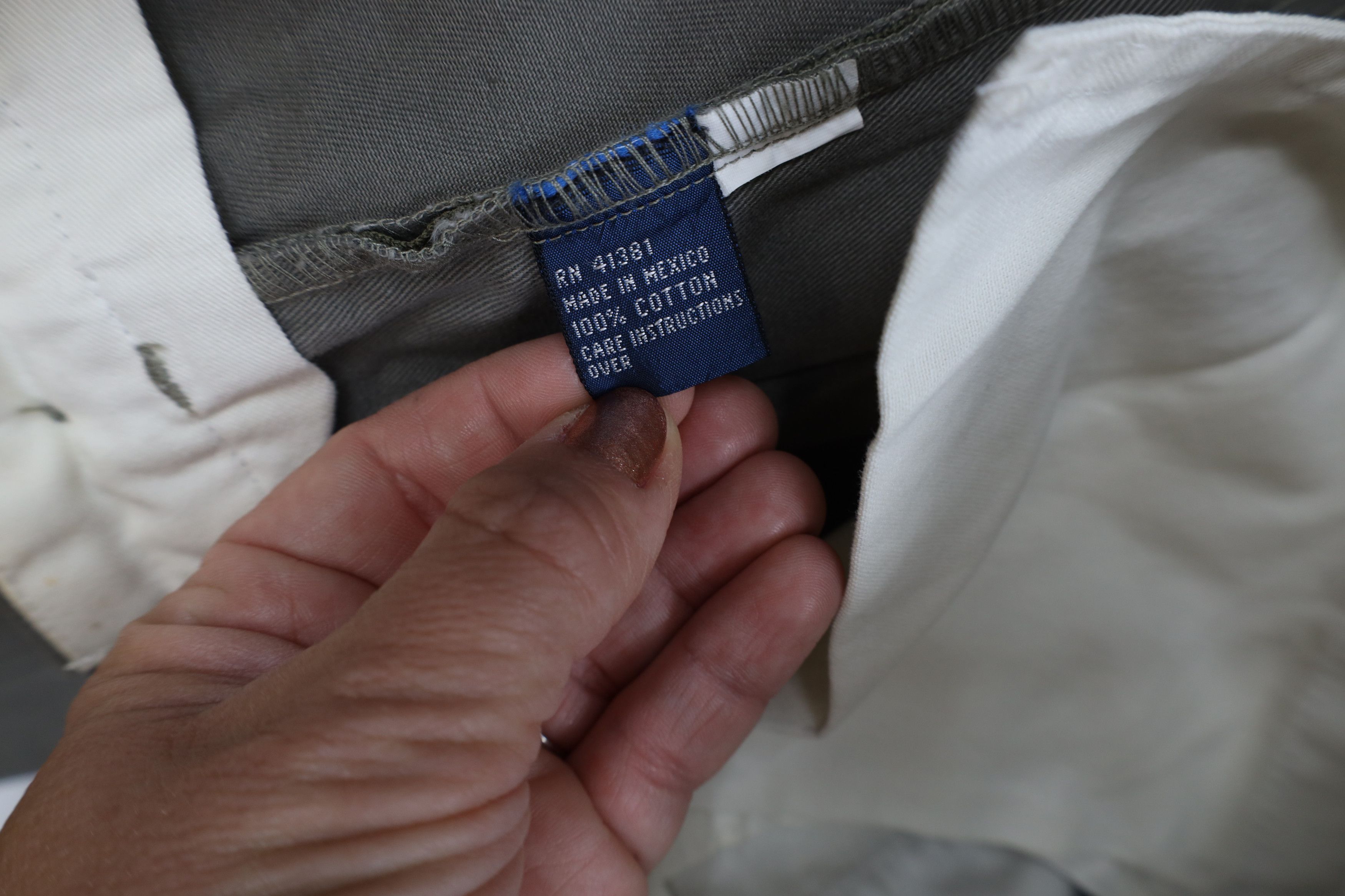 Ralph Lauren Vintage 90s Ralph Lauren Wide Leg Chino Pants Gray Cotton Size US 34 / EU 50 - 10 Thumbnail