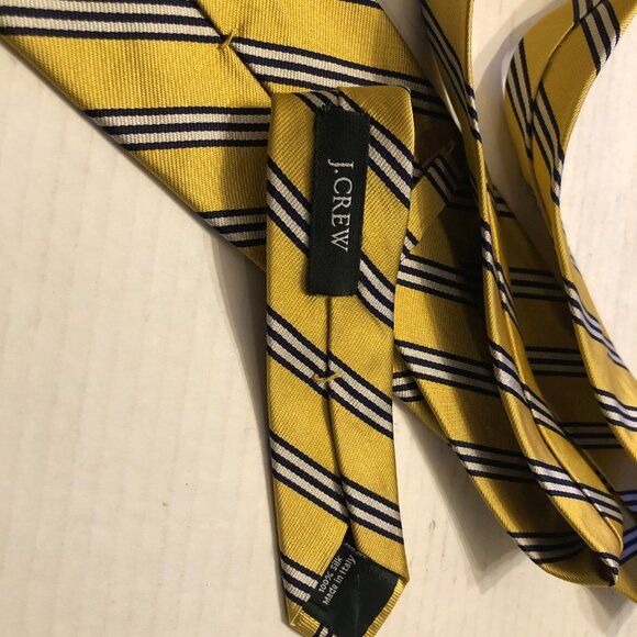 J.Crew J.crew men's new gold silk tie 3 3/4" X 58 1/2" Size ONE SIZE - 3 Thumbnail