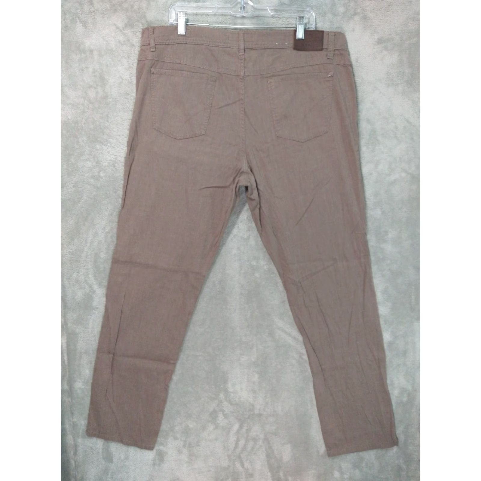 BRAX BRAX Pants Mens 42x34 Chino Brown Regular Cotton Stretch Flat Front 5-Pocket Style City College Preppy Mens Size US 42 / EU 58 - 2 Thumbnail