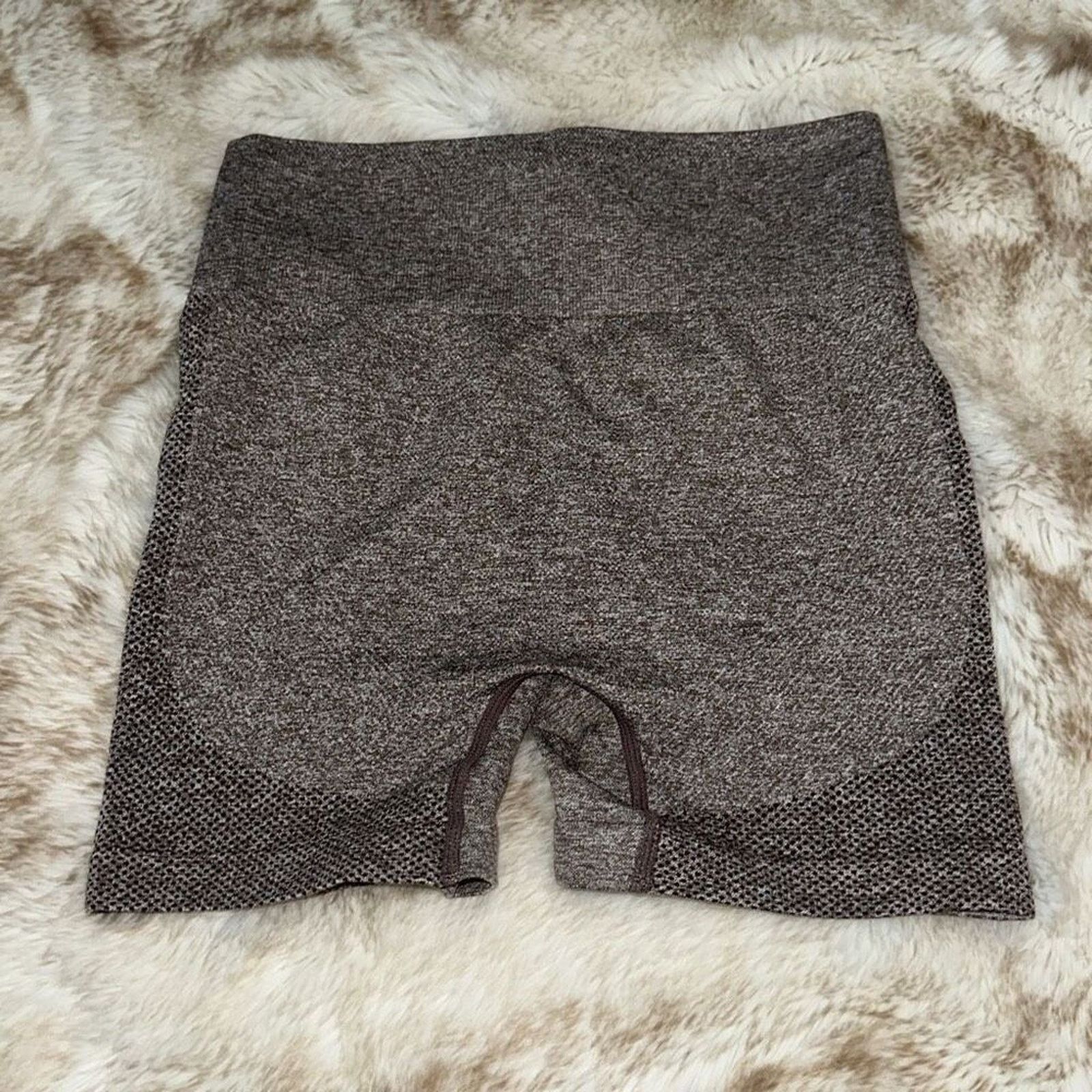 Other Brown Scrunch Seamless Bike Shorts | Sz S Size 27" / US 4 / IT 40 - 2 Thumbnail