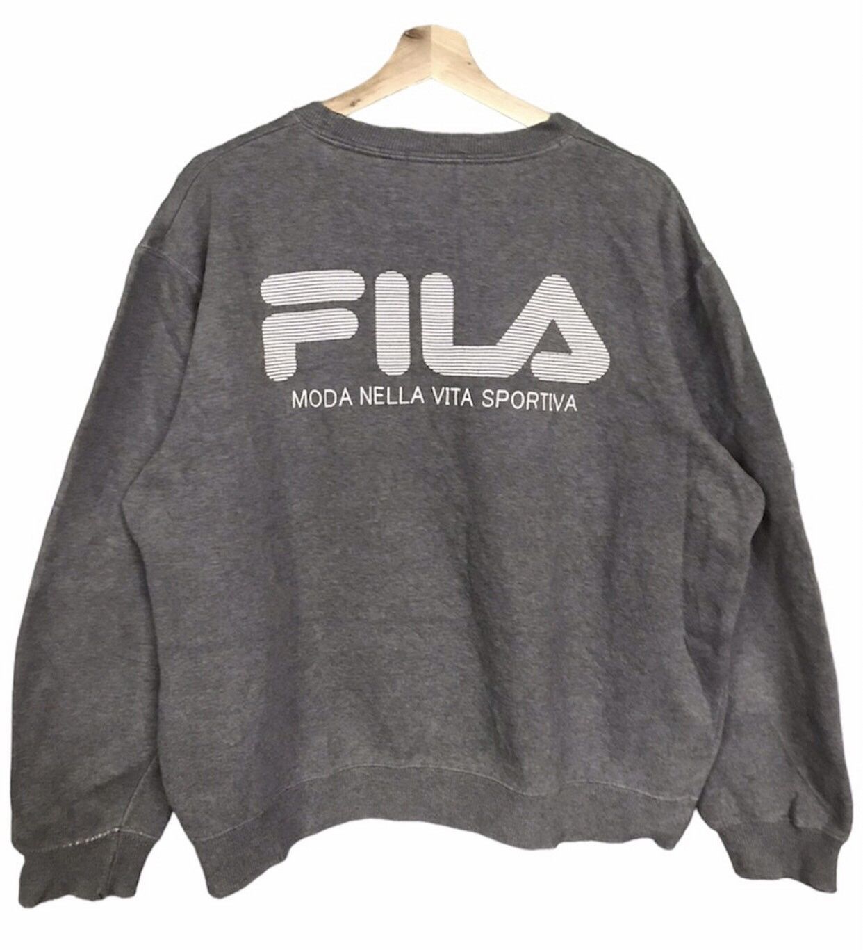 Fila Fila Sweatshirt Crewneck Pullover Size US L / EU 52-54 / 3 - 2 Thumbnail