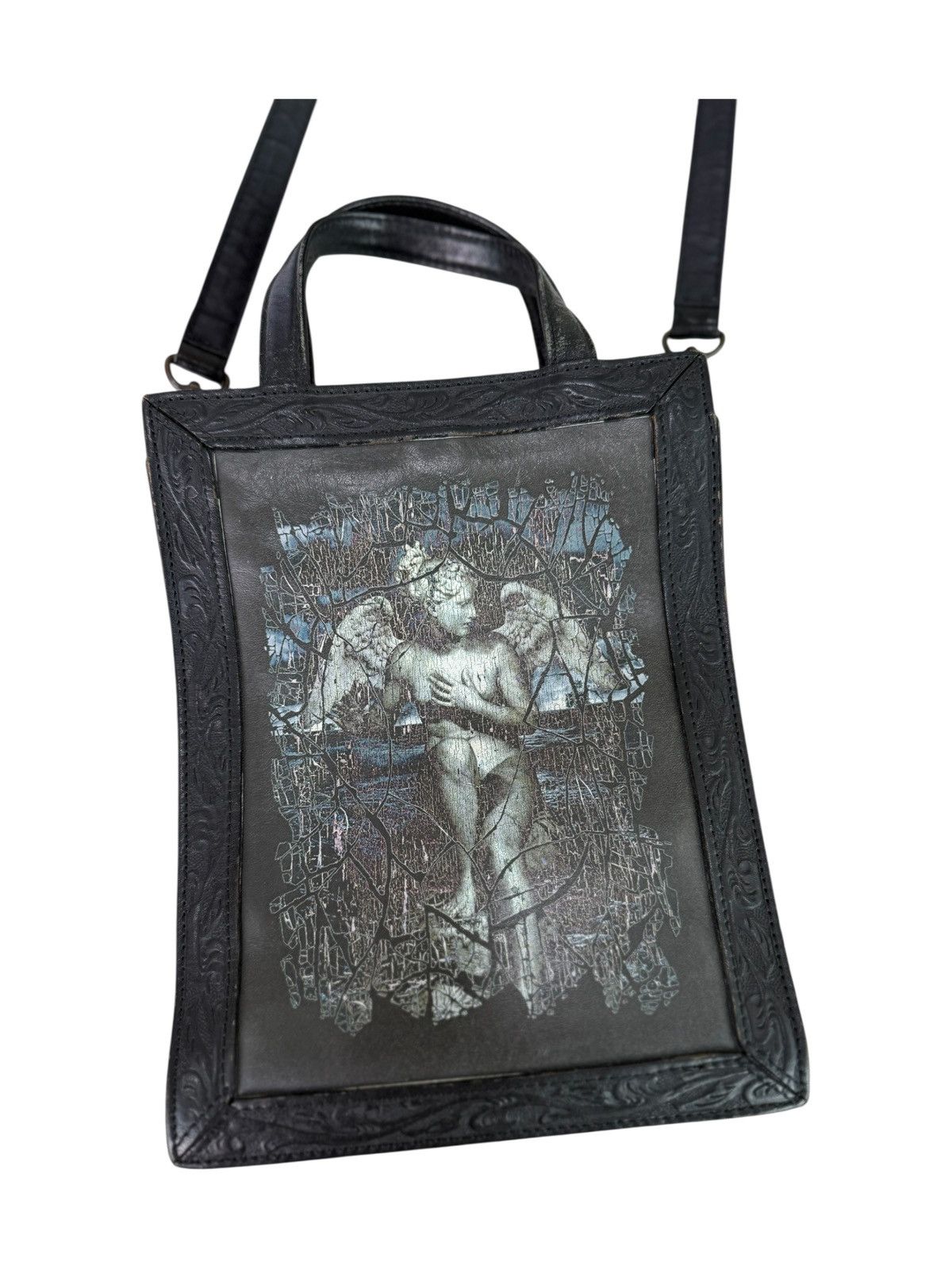 RARE Vintage 90s Jean Paul Gaultier Angel Leather Way Bag