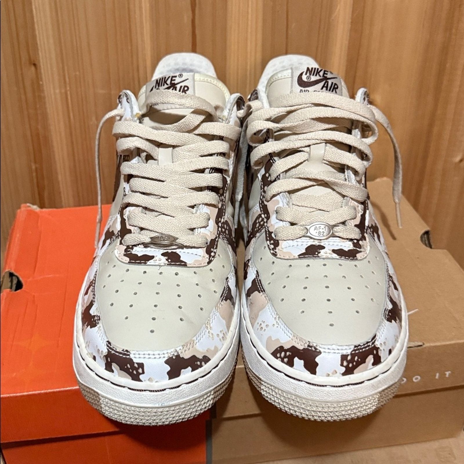 Nike 2006 Nike Air Force 1 Camo 'Birch Light Chocolate-Bone-White Size US 9.5 / EU 42-43 - 7 Thumbnail