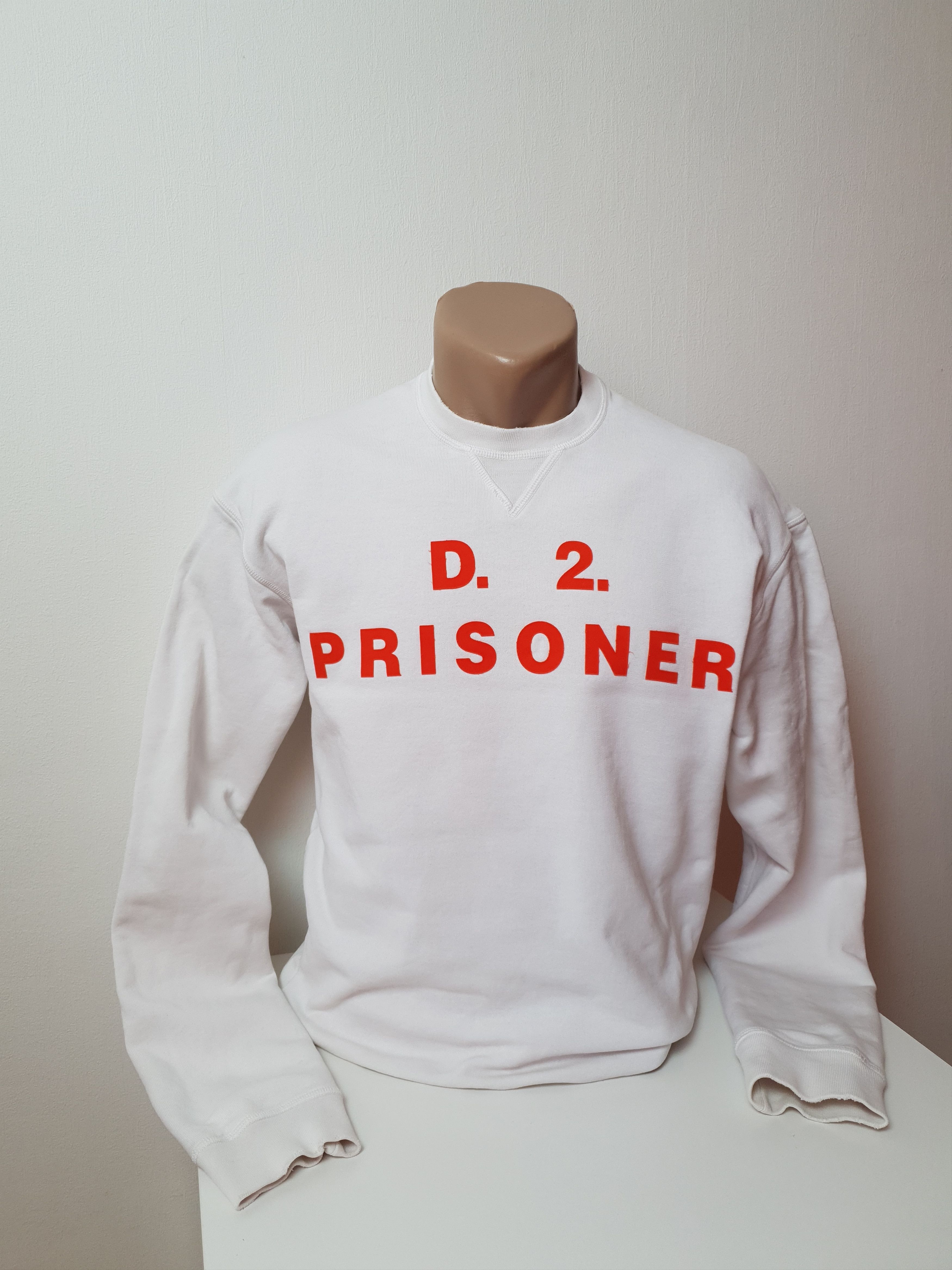 Dsquared2 Sweatshirt White Hoodie Size M Made in Italy