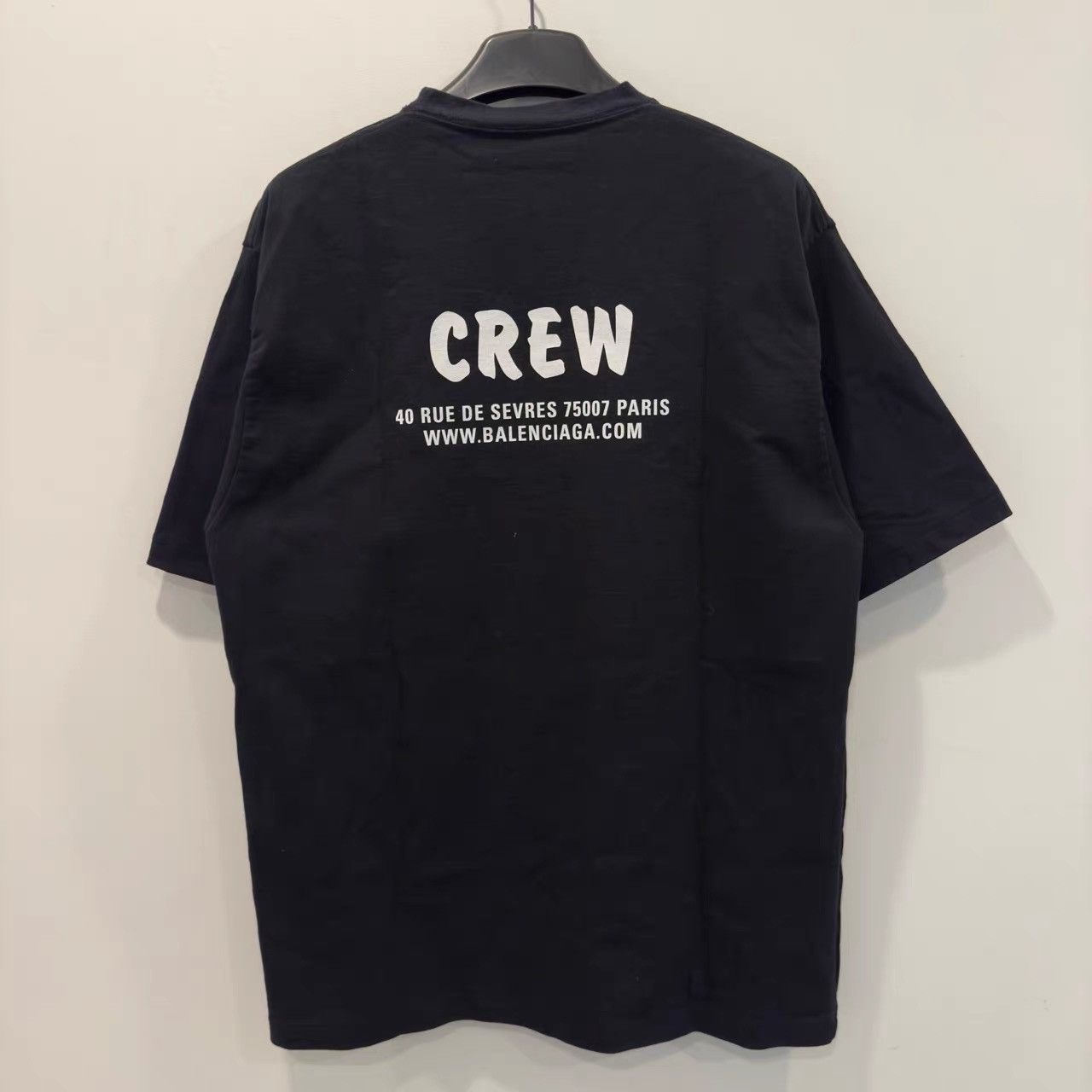 Balenciaga Balenciaga Black Crew Short Sleeve K28 Size US S / EU 44-46 / 1 - 2 Thumbnail