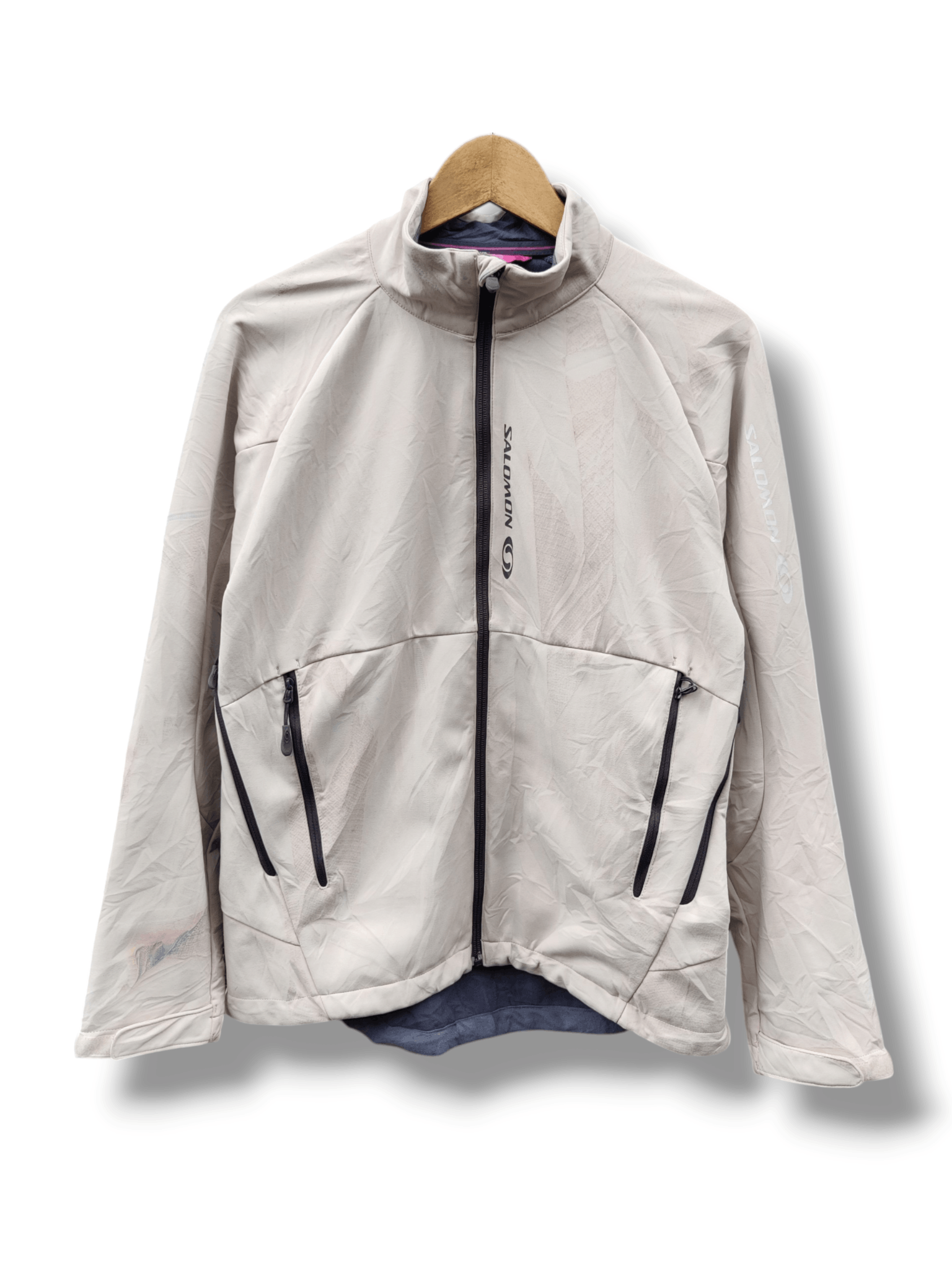 Salomon Vintage Stain Distressed Salomon Soft Shell Jacket Size M / US 6-8 / IT 42-44 - 1 Thumbnail