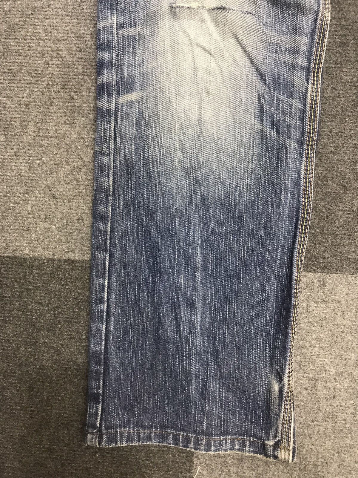 Edwin 💥DOUBLE WAIST💥EDWIN XV Double Waist Heavy Distressed Jeans Size US 33 - 9 Thumbnail