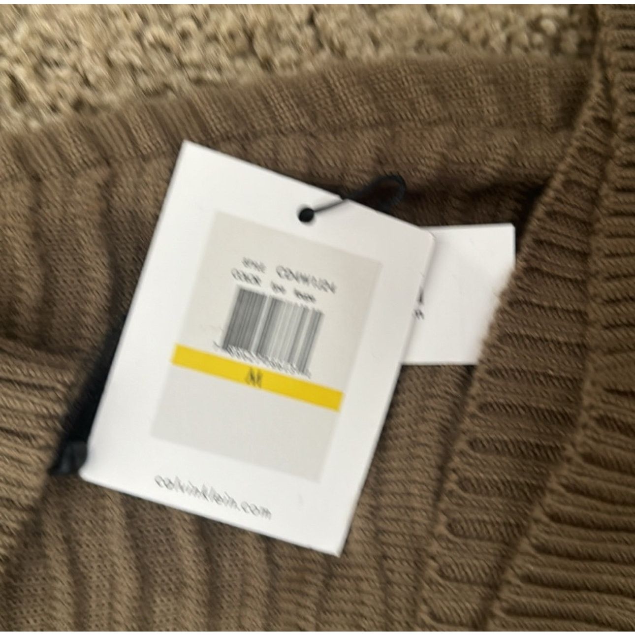 Calvin Klein Chic Olive Sweater Dress Size M / US 6-8 / IT 42-44 - 3 Thumbnail