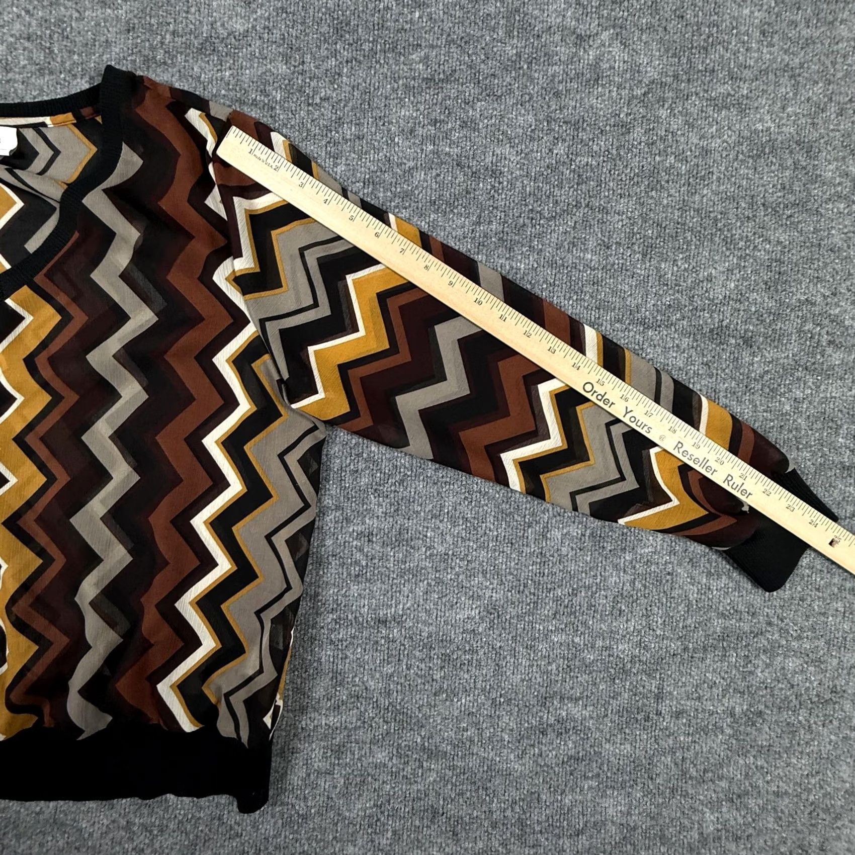 Missoni VINTAGE Missoni Sweater Womens XL Chevron Long Sleeve Target 20th Anniversary Pullover Size XL / US 12-14 / IT 48-50 - 6 Thumbnail