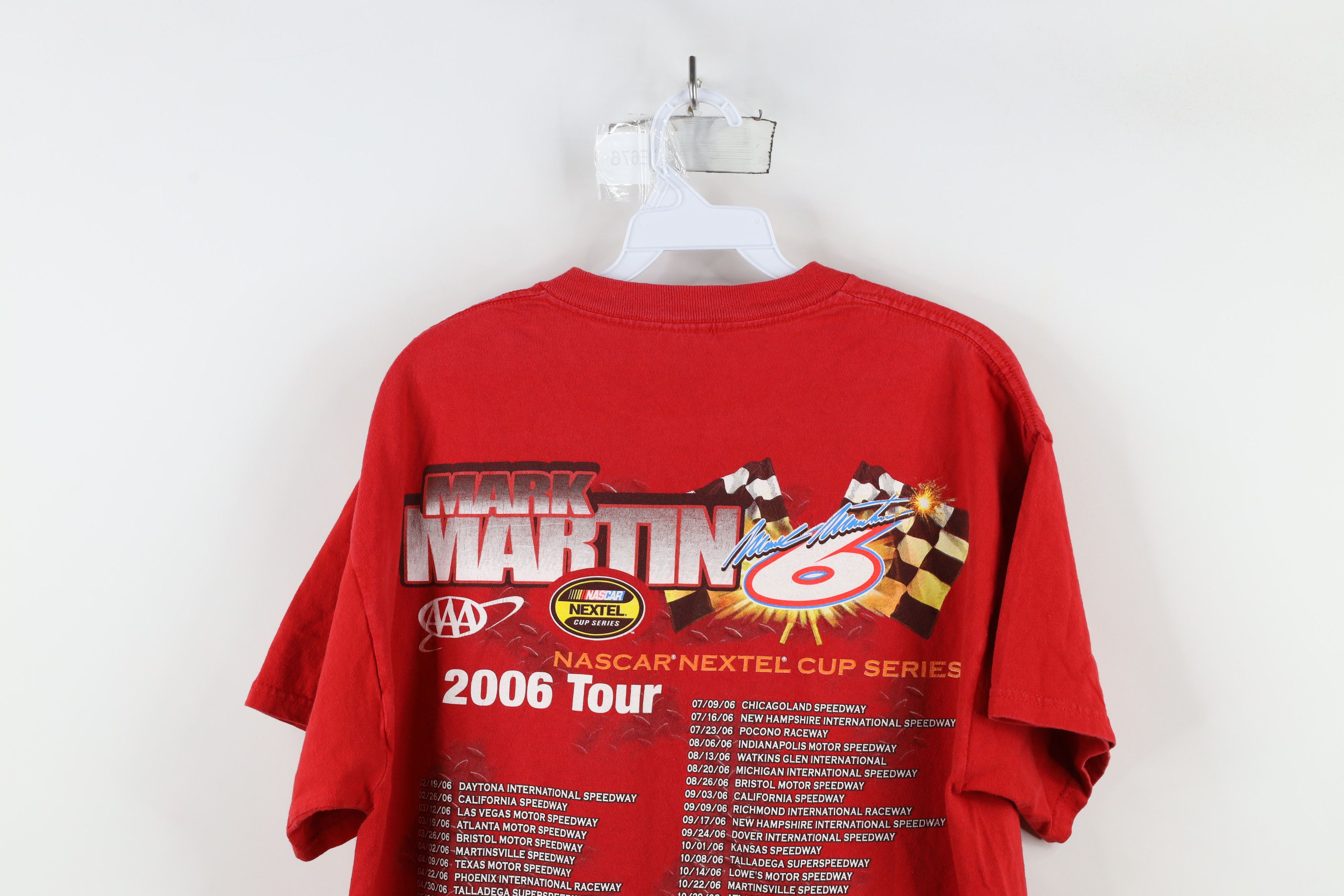 Vintage Vintage Y2K 2006 NASCAR Martin Racing All Over Print T-Shirt Size US L / EU 52-54 / 3 - 14 Thumbnail
