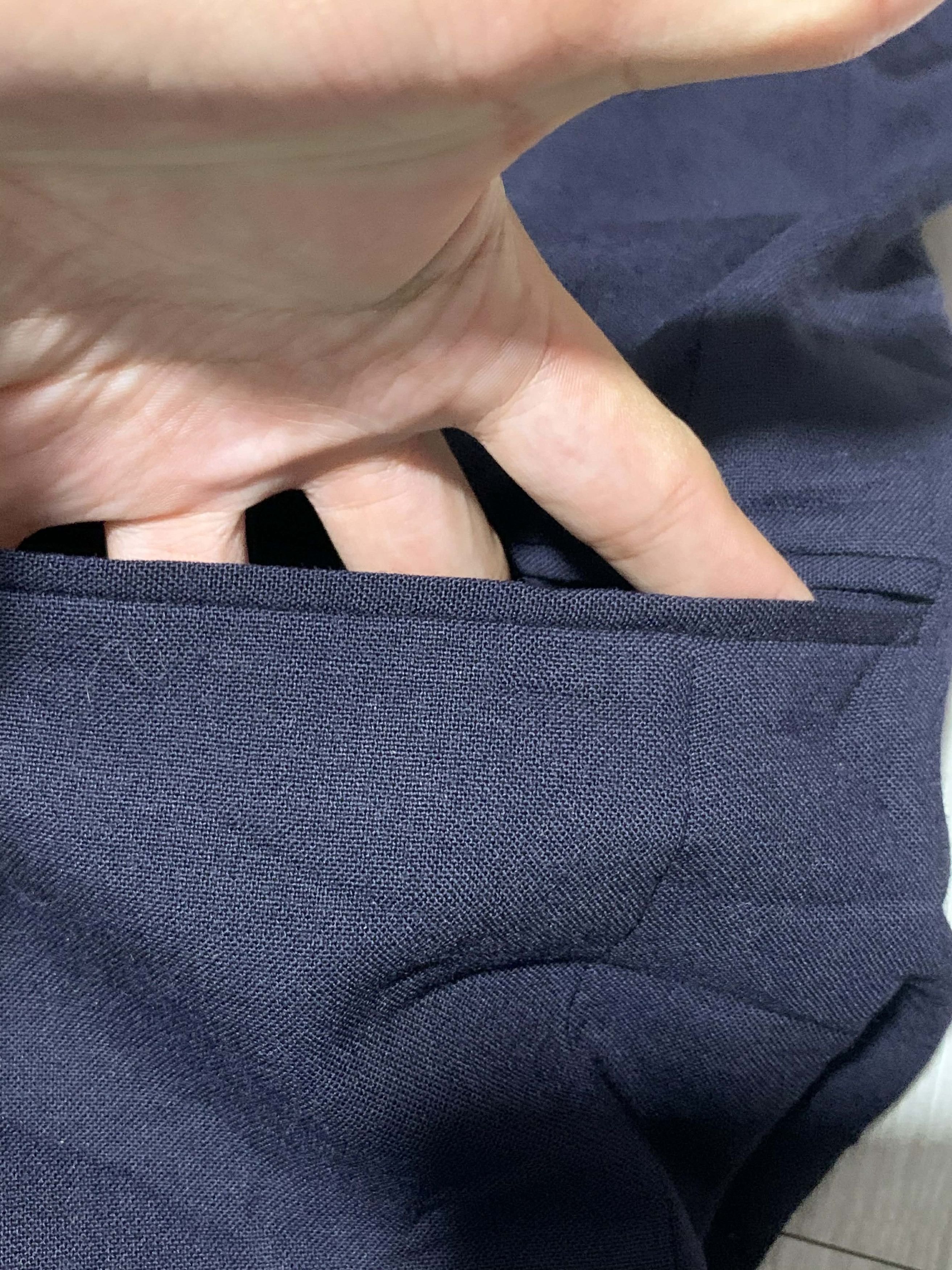 Burberry Burberry's 80's Pure Wool Single Breasted Blazer Navy Size 44R - 6 Thumbnail