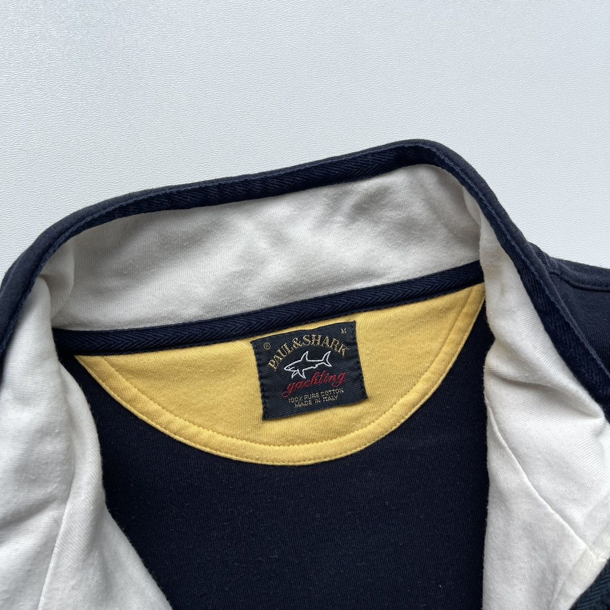 Paul & Shark × Vintage Paul & Shark Yachting 90’s Vintage Half Zip Stripe Sweater Size US M / EU 48-50 / 2 - 8 Thumbnail