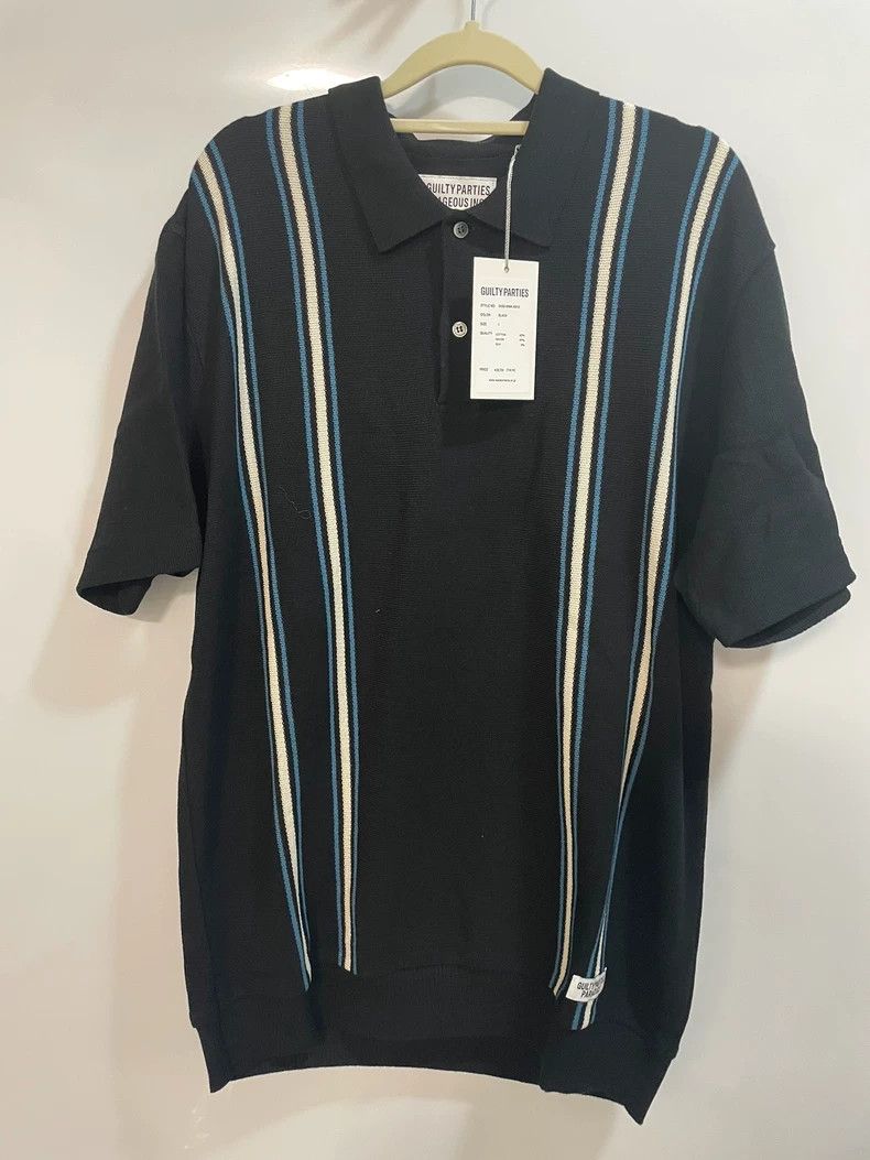 Wacko Maria WACKO MARIA Striped Jacquard Knit Polo Shirt