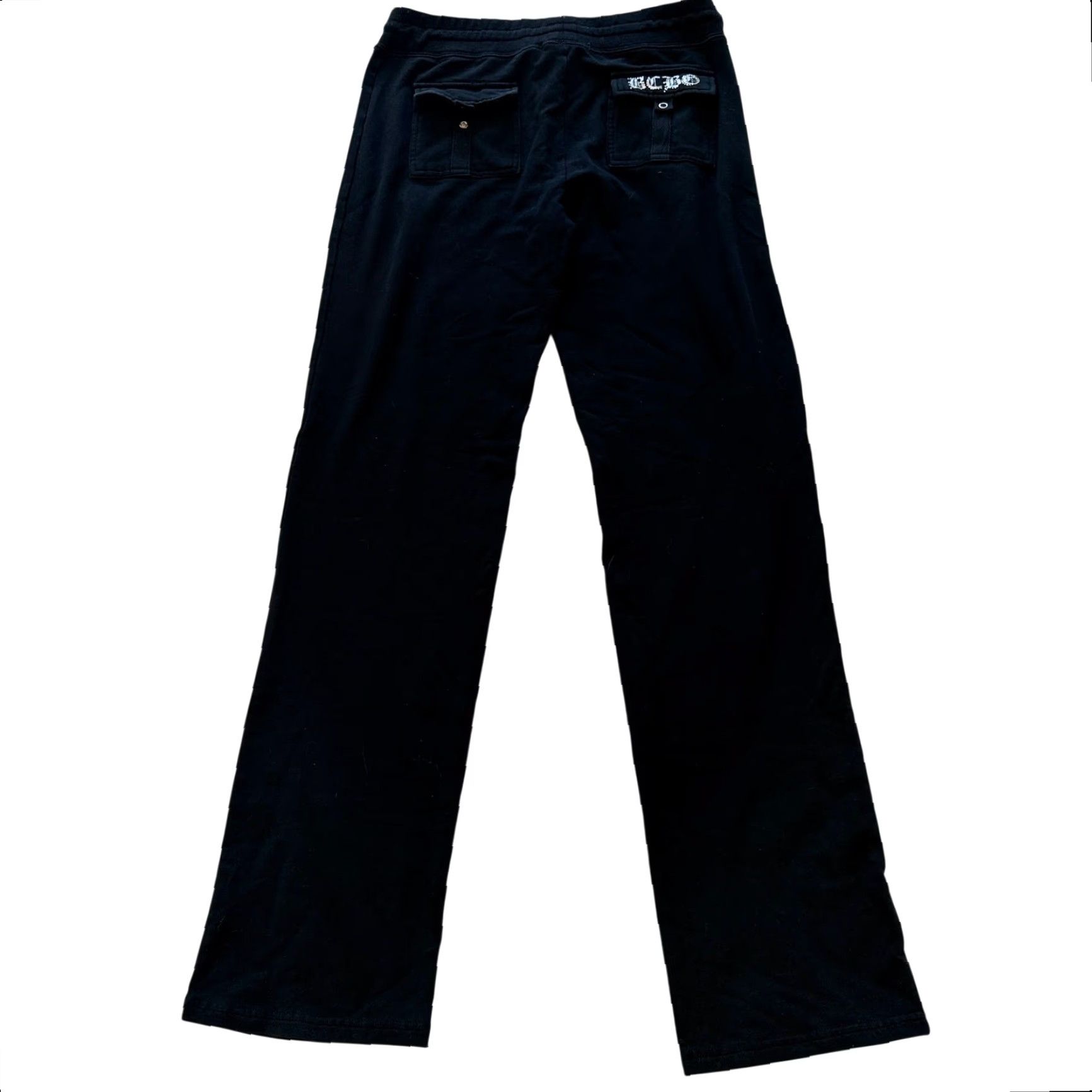 Bcbgmaxazria BCBGMAXAZRIA Pants Womens Large Black Pink Butterfly Embellished Jogger Y2K Size 36" / US 14 / IT 50 - 3 Thumbnail