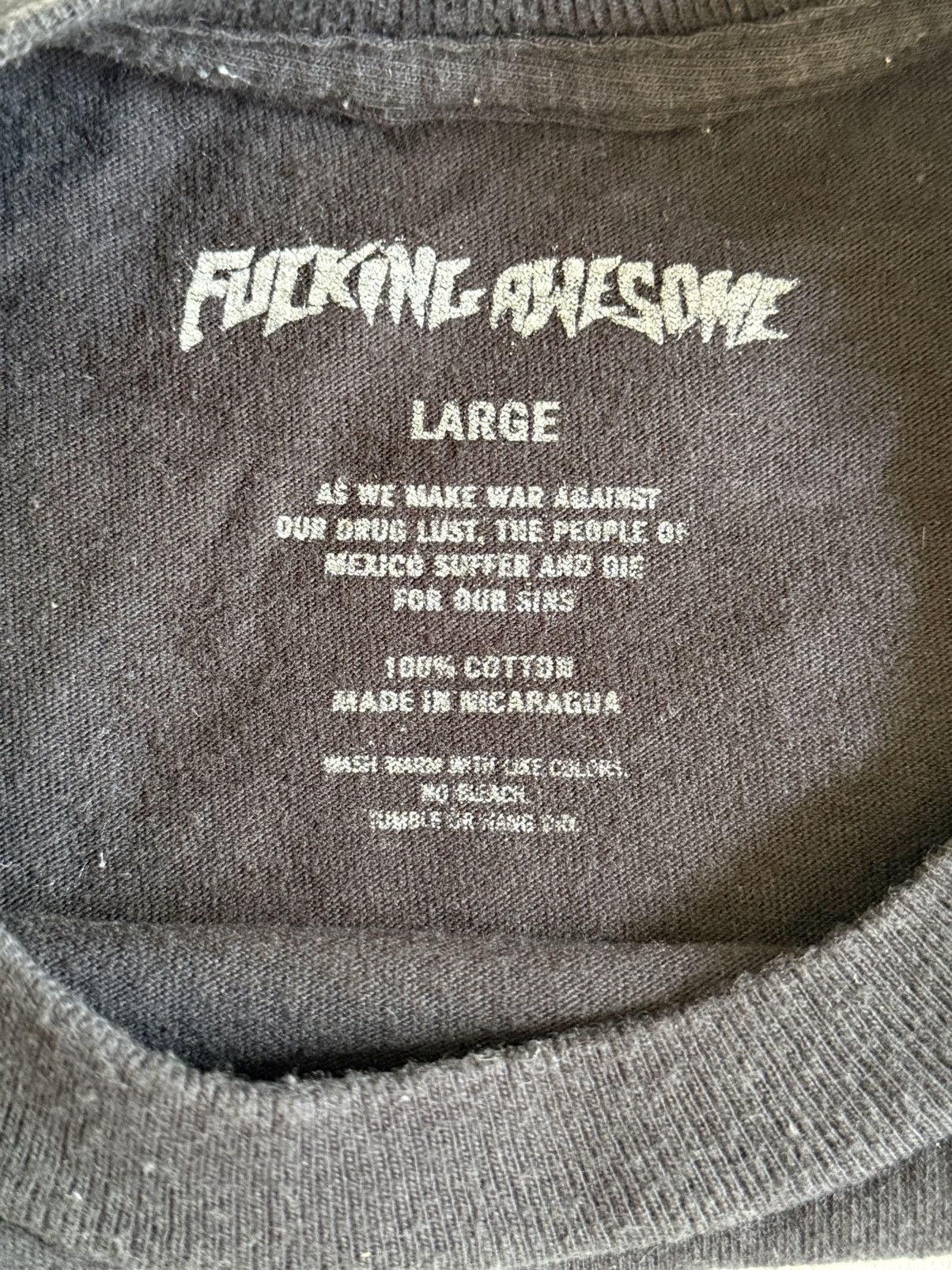 Fucking Awesome F*ckingAwesome Black T-Shirt Size US L / EU 52-54 / 3 - 4 Thumbnail