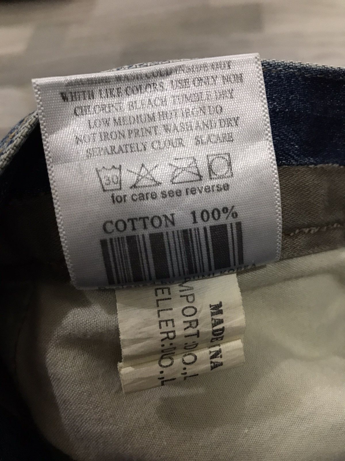 Undercover Japanese Costume x Undercover AcidWash Navy Blue Denim Pants Size US 33 - 7 Thumbnail