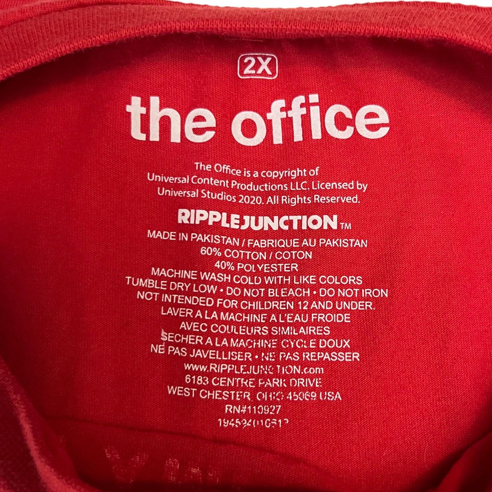 Other The Office Christmas Shirt 2X Dwight Schrute Fact Red Tee Size US XXL / EU 58 / 5 - 3 Thumbnail